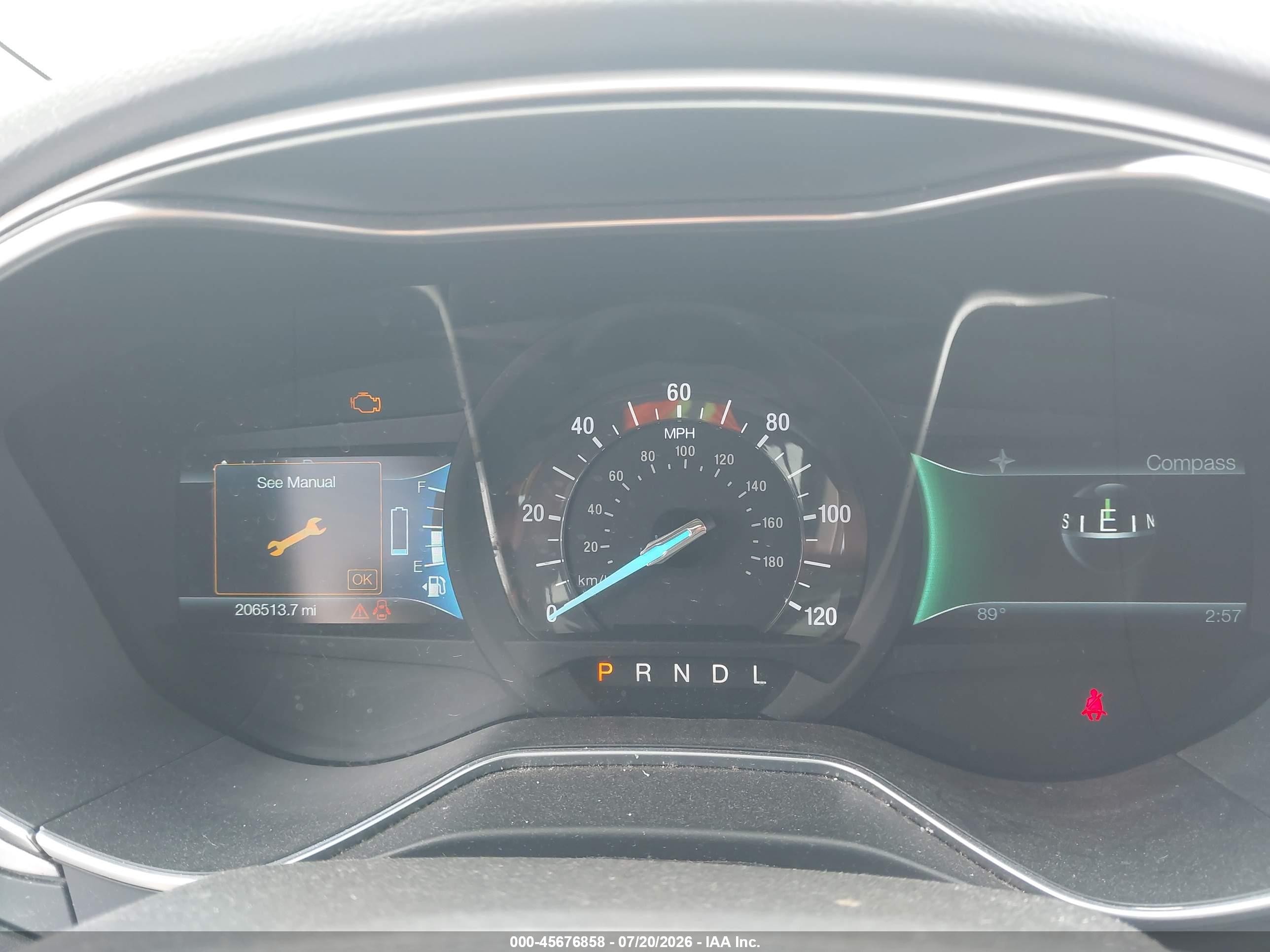 2014 Ford Fusion Hybrid Se Gray vin: 3FA6P0LUXER366324