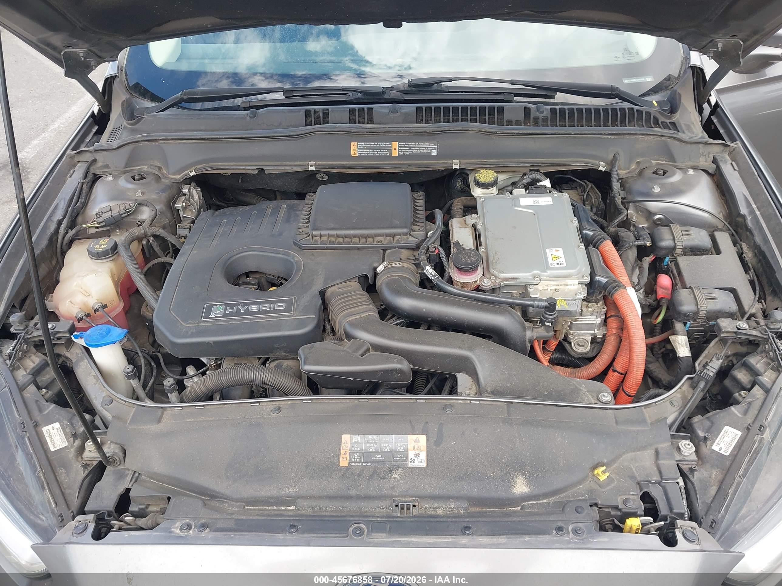 2014 Ford Fusion Hybrid Se Gray vin: 3FA6P0LUXER366324