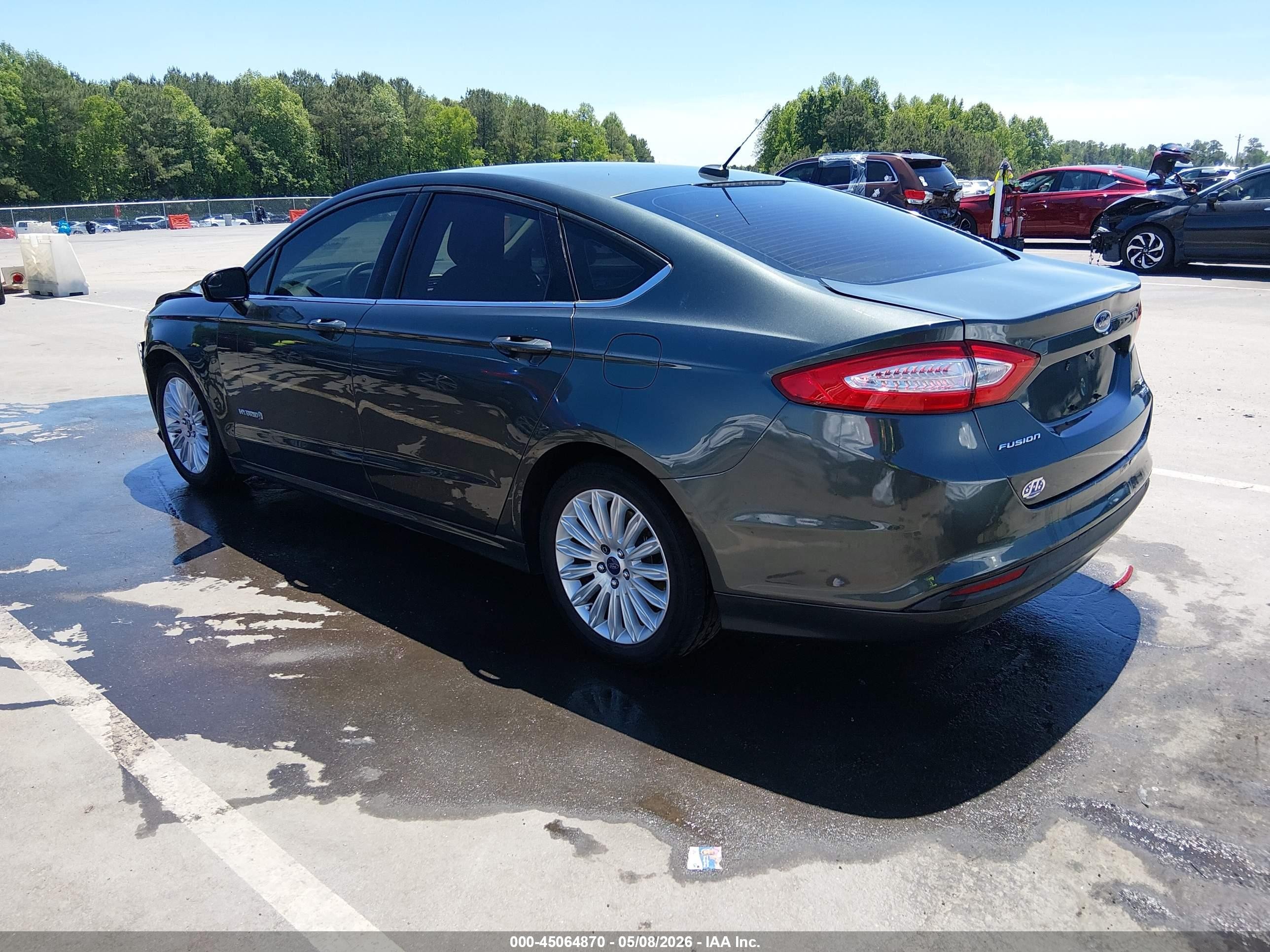 2015 Ford Fusion Hybrid Se Gray vin: 3FA6P0LUXFR131505