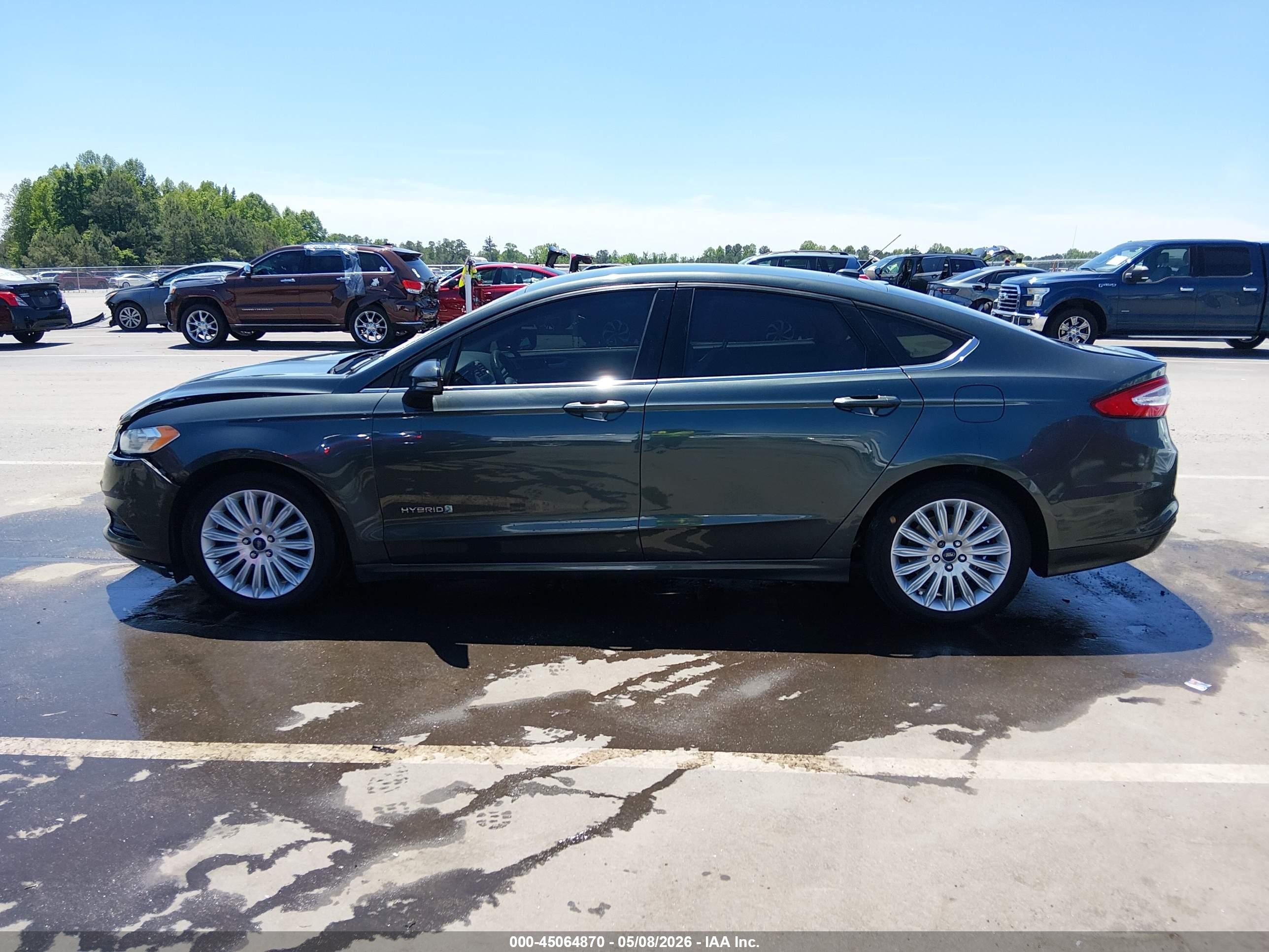 2015 Ford Fusion Hybrid Se Gray vin: 3FA6P0LUXFR131505