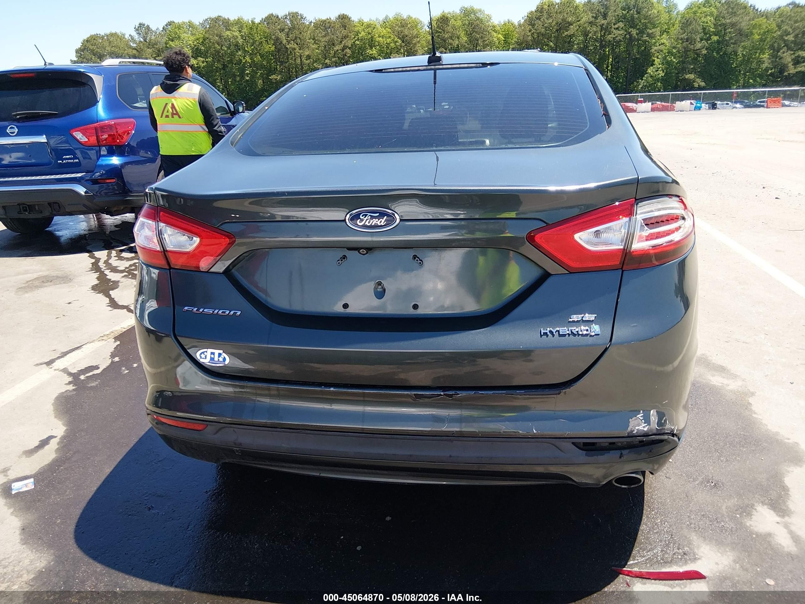 2015 Ford Fusion Hybrid Se Gray vin: 3FA6P0LUXFR131505