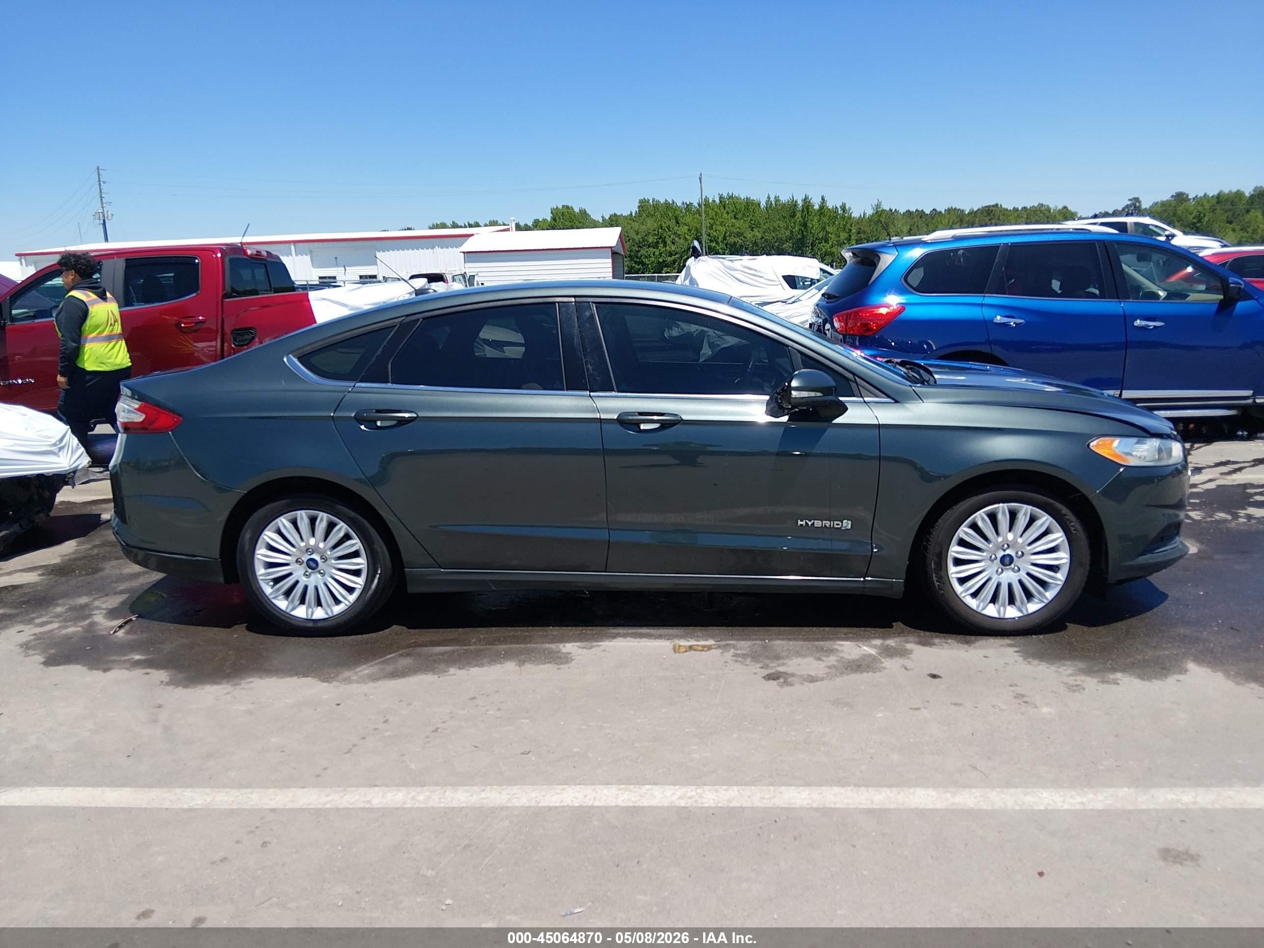 2015 Ford Fusion Hybrid Se Gray vin: 3FA6P0LUXFR131505