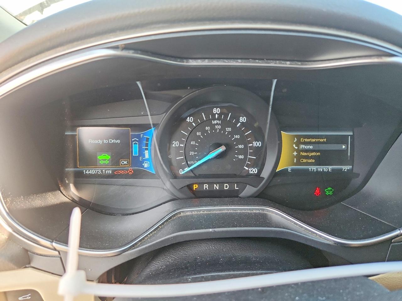 2015 Ford Fusion Se Hybrid Beige vin: 3FA6P0LUXFR178842
