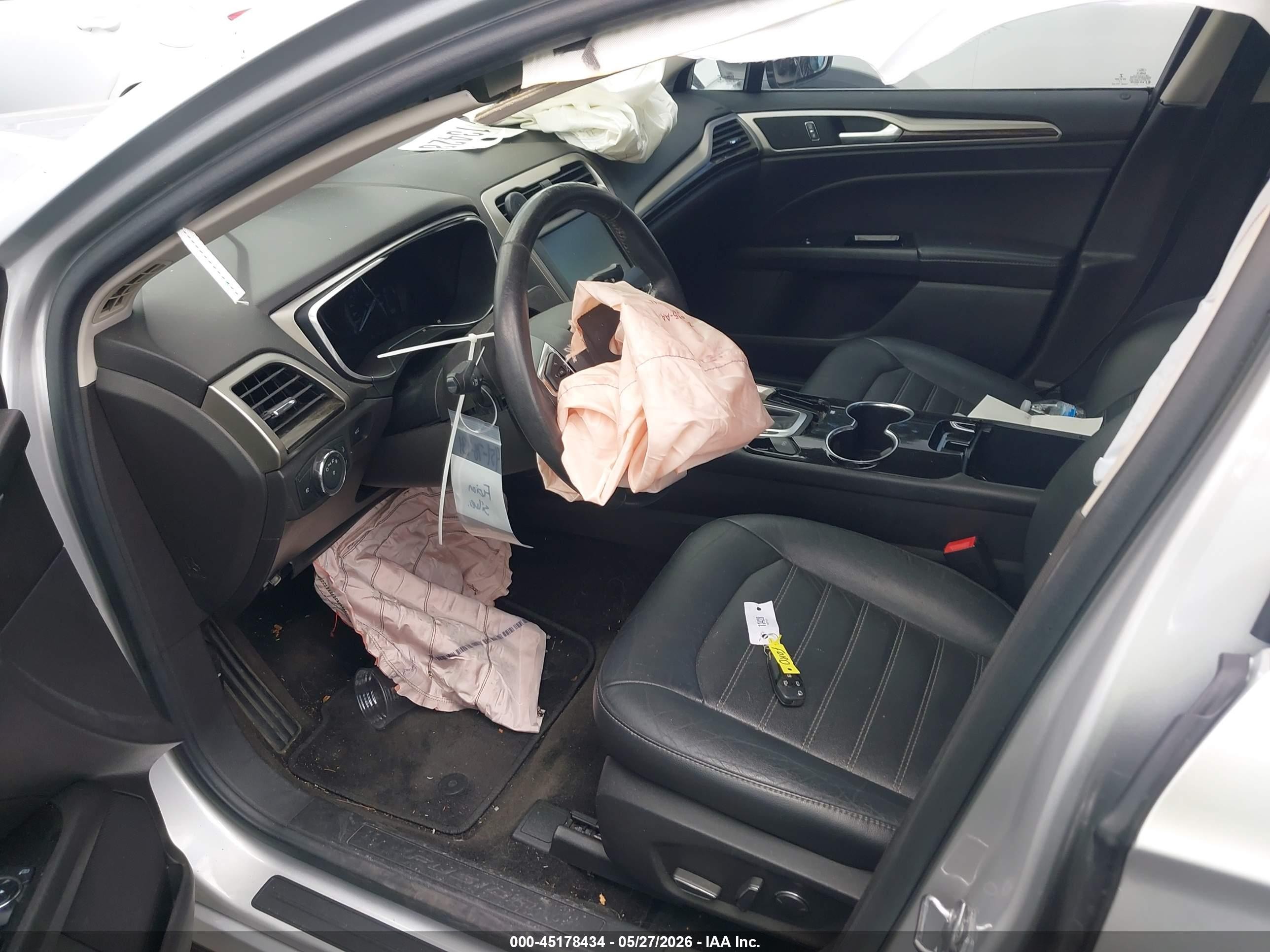 2015 Ford Fusion Hybrid Se Серебряный vin: 3FA6P0LUXFR199965