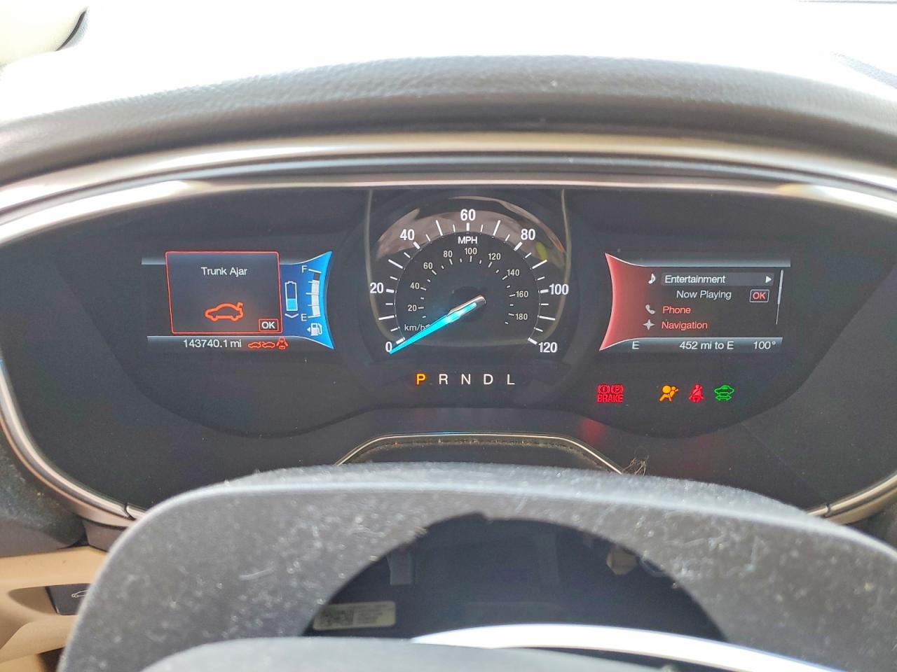2015 Ford Fusion Se Hybrid Синий vin: 3FA6P0LUXFR218465