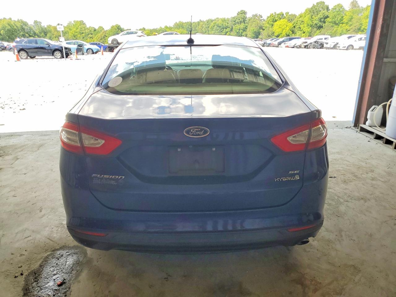 2015 Ford Fusion Se Hybrid Синий vin: 3FA6P0LUXFR218465
