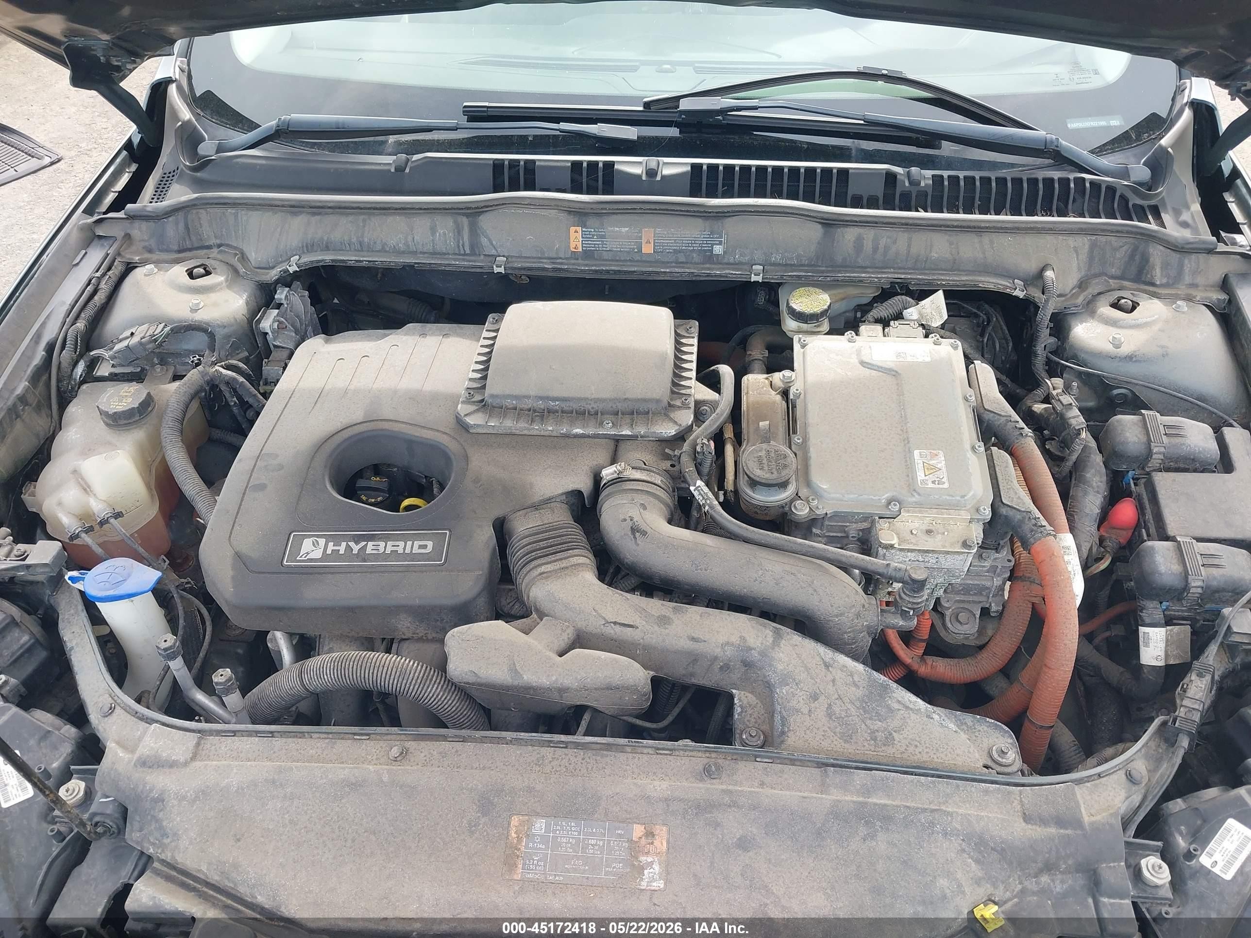 2015 Ford Fusion Hybrid Se Green vin: 3FA6P0LUXFR221995