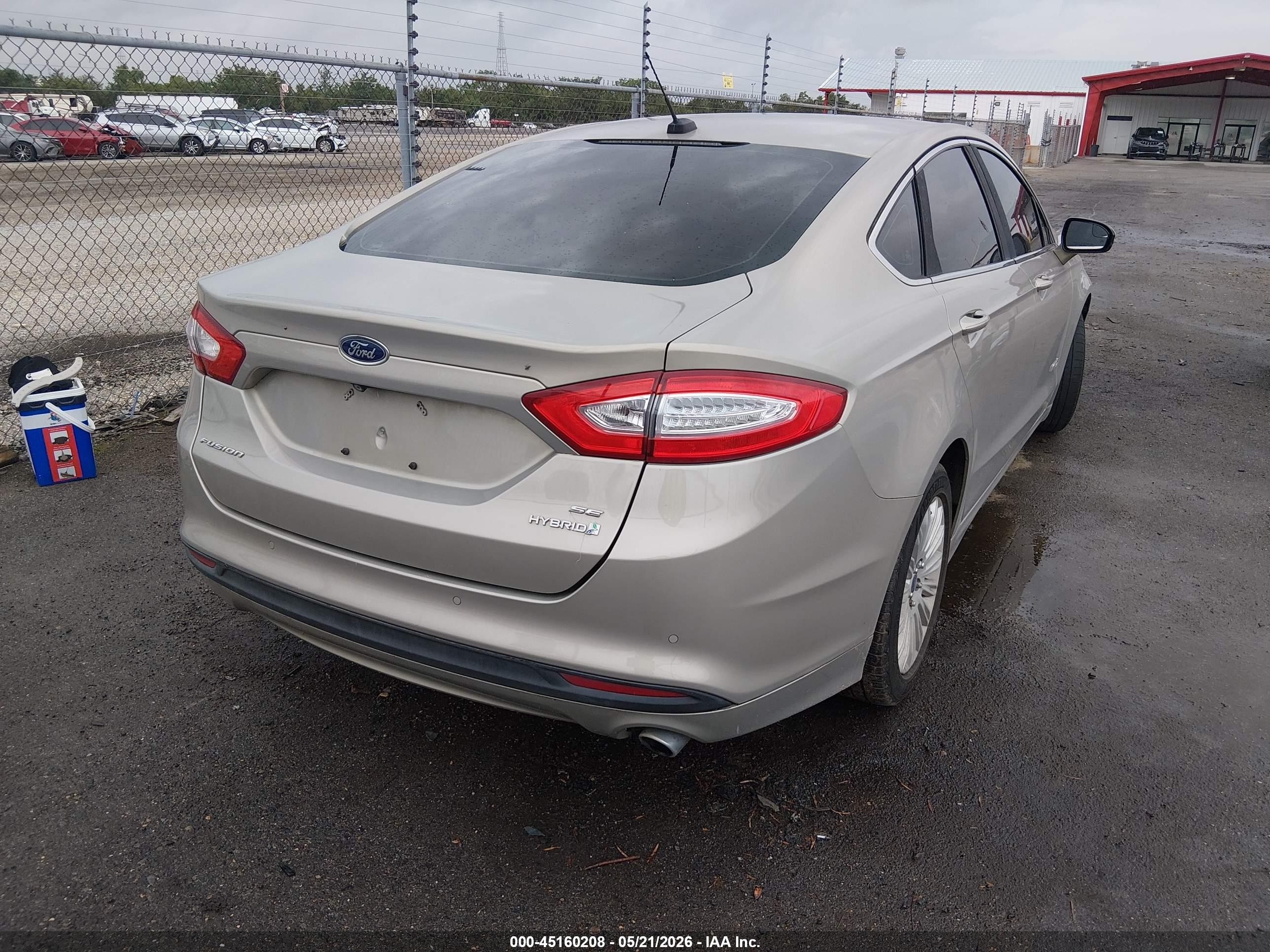 2015 Ford Fusion Hybrid Se Gold vin: 3FA6P0LUXFR263499