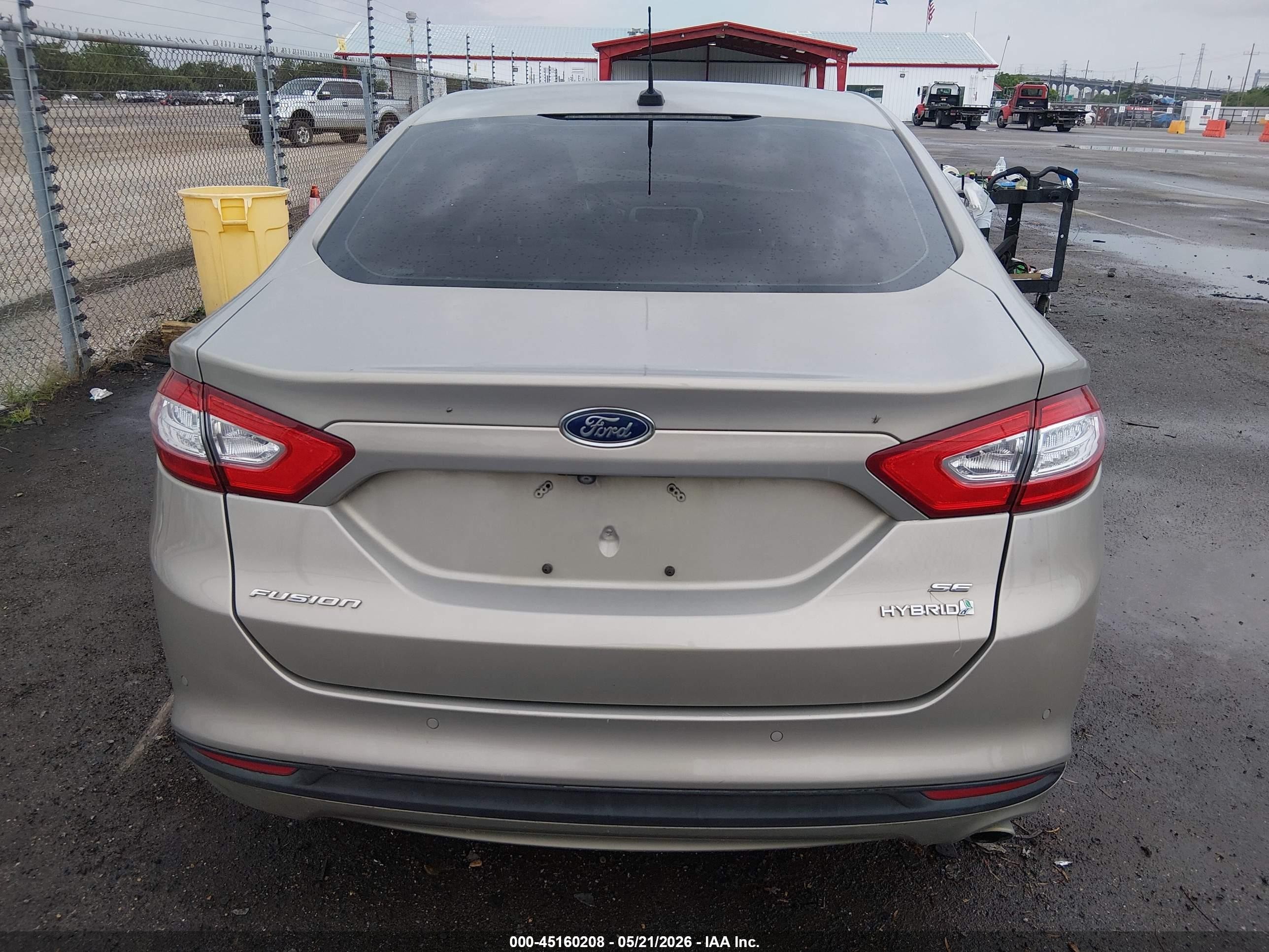 2015 Ford Fusion Hybrid Se Gold vin: 3FA6P0LUXFR263499