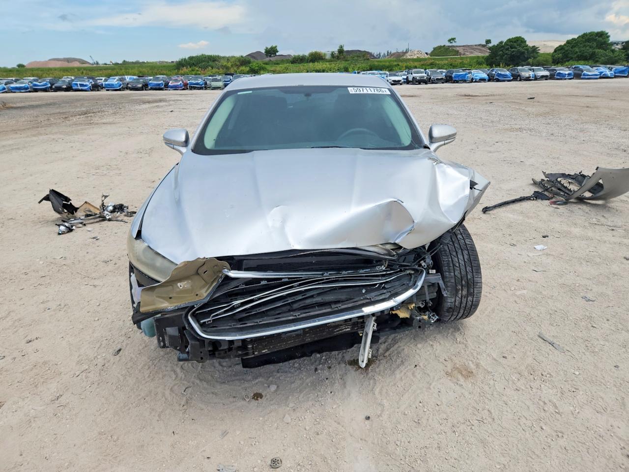 2015 Ford Fusion Se Hybrid Silver vin: 3FA6P0LUXFR288712