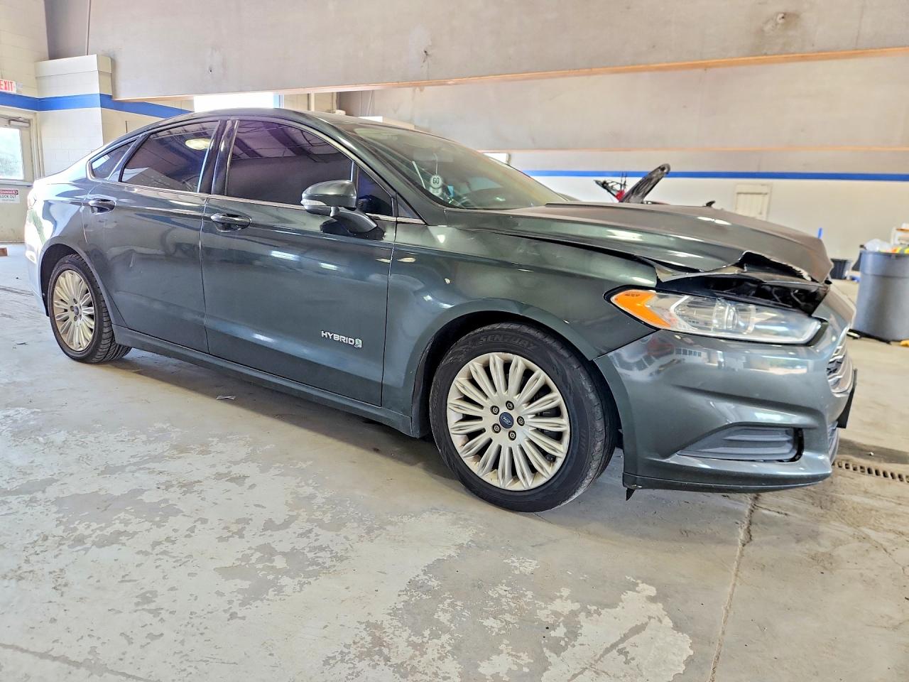 2015 Ford Fusion Se Hybrid Gray vin: 3FA6P0LUXFR296700