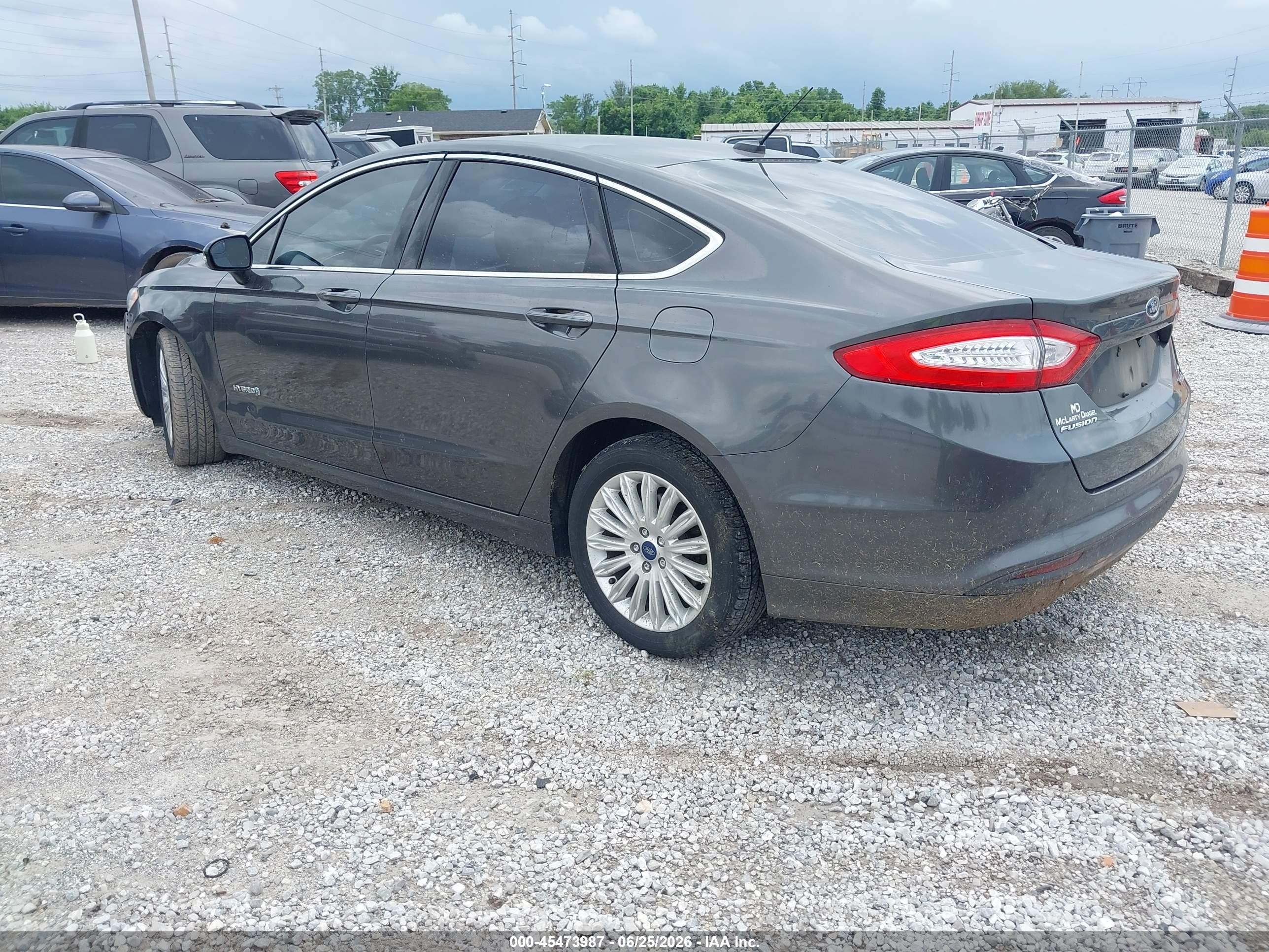 2015 Ford Fusion Hybrid Se Gray vin: 3FA6P0LUXFR300194