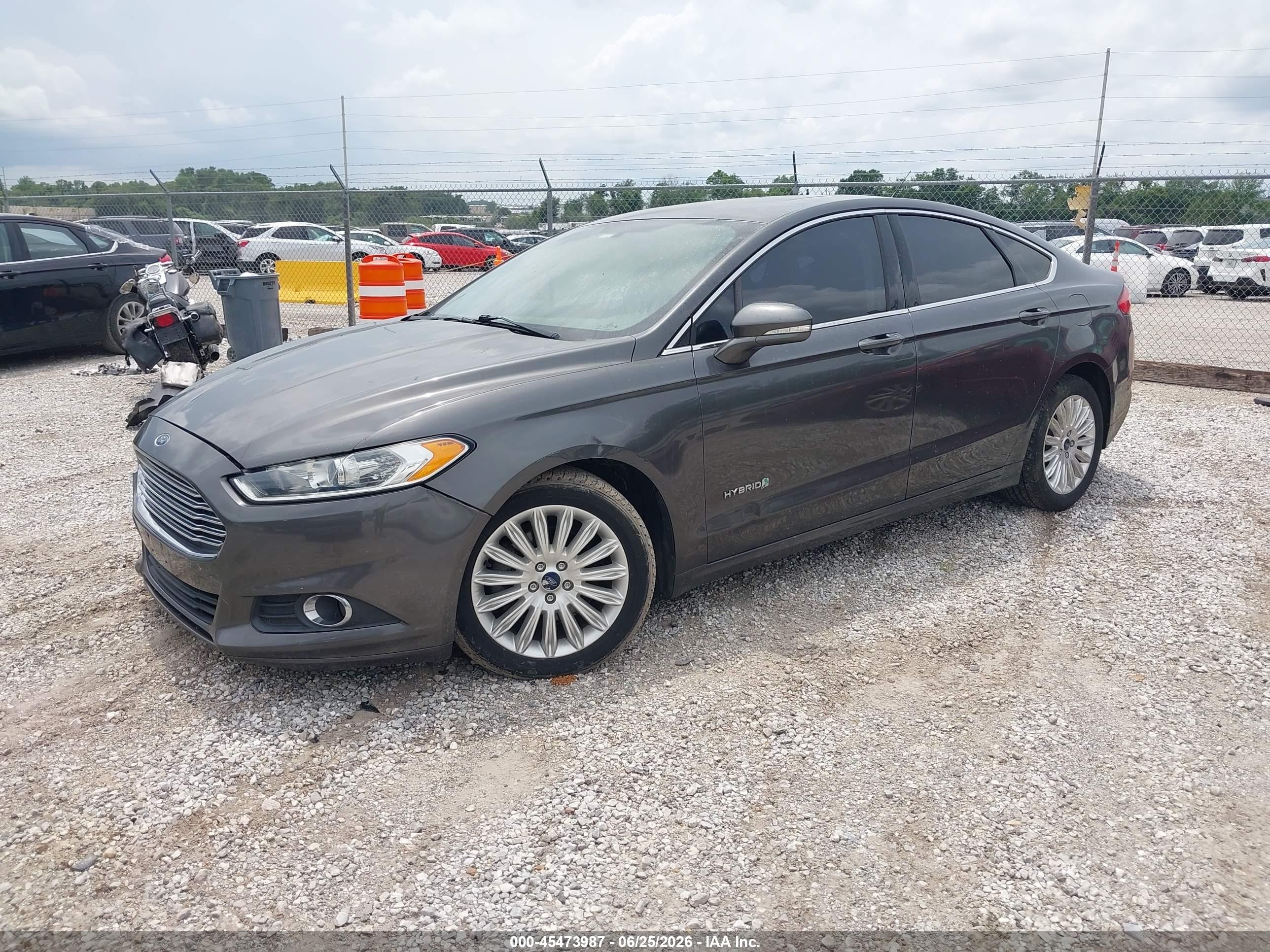 2015 Ford Fusion Hybrid Se Gray vin: 3FA6P0LUXFR300194