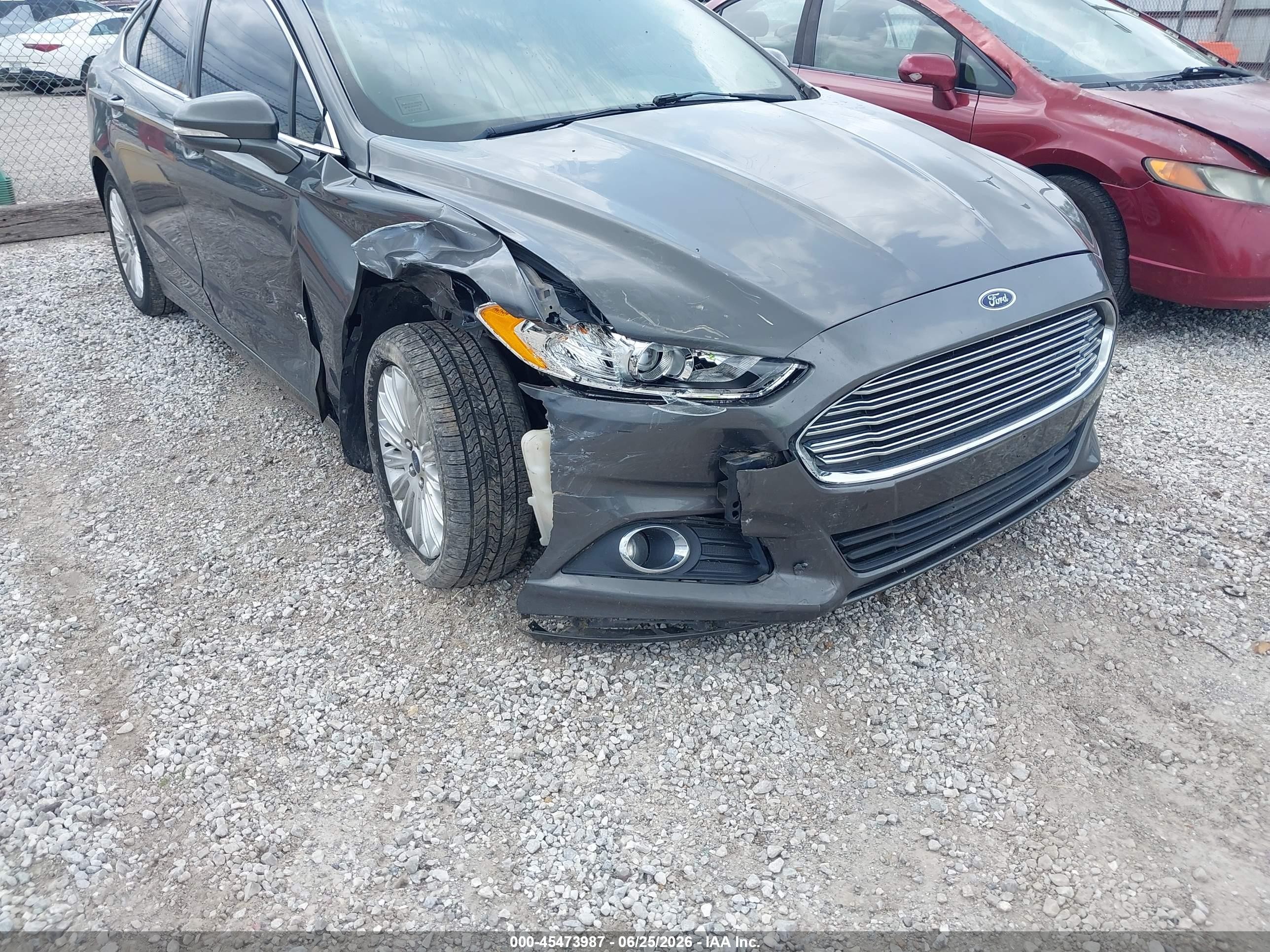 2015 Ford Fusion Hybrid Se Gray vin: 3FA6P0LUXFR300194
