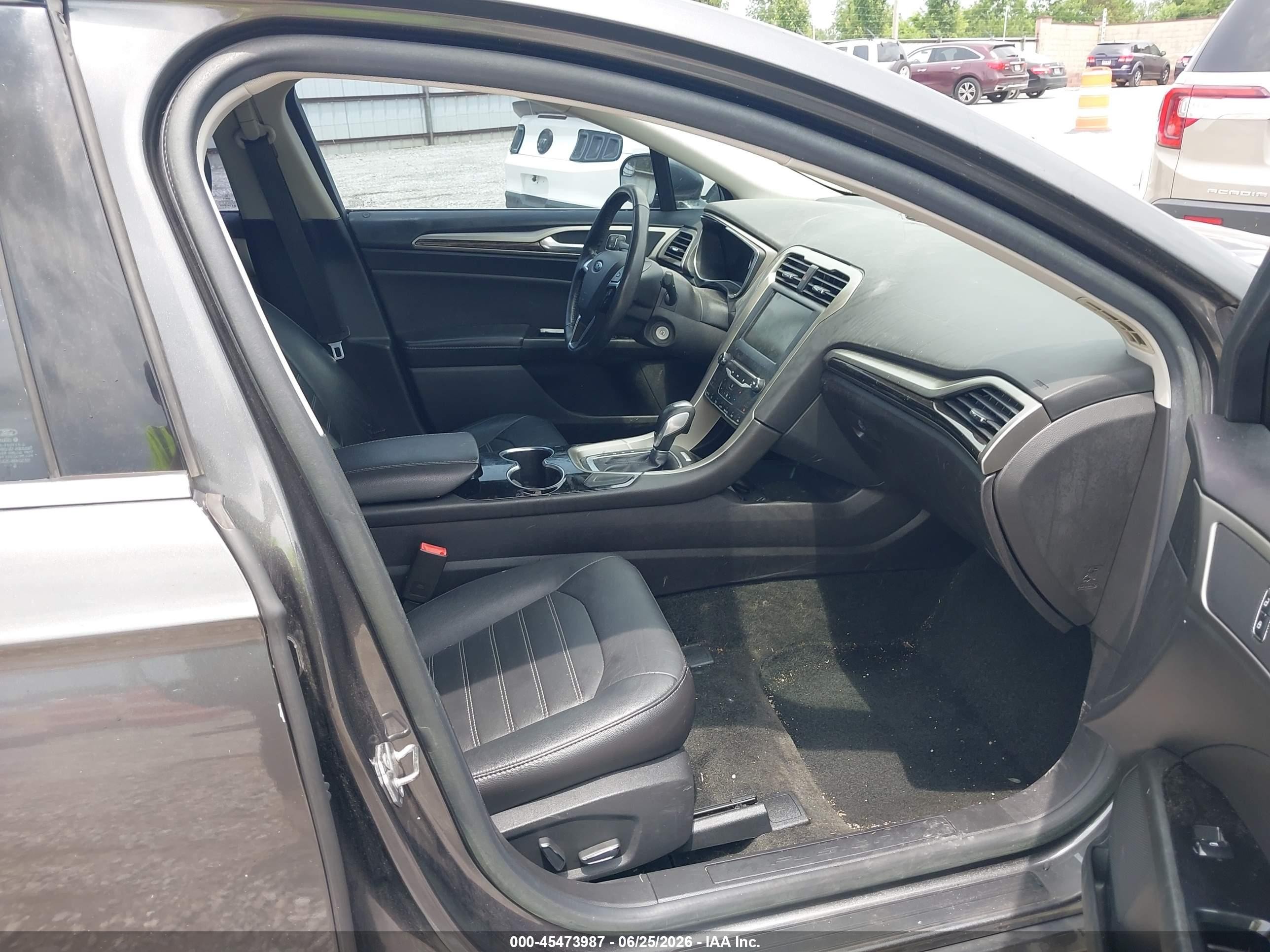 2015 Ford Fusion Hybrid Se Gray vin: 3FA6P0LUXFR300194