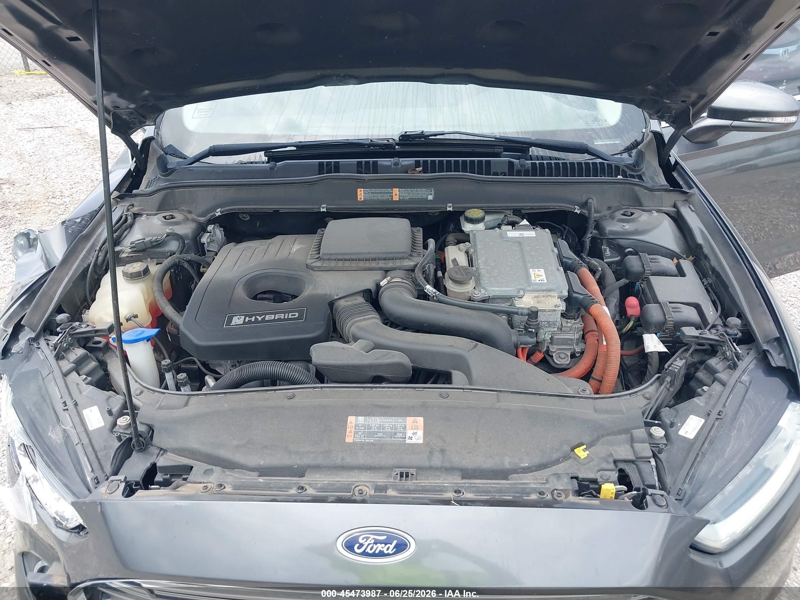 2015 Ford Fusion Hybrid Se Gray vin: 3FA6P0LUXFR300194