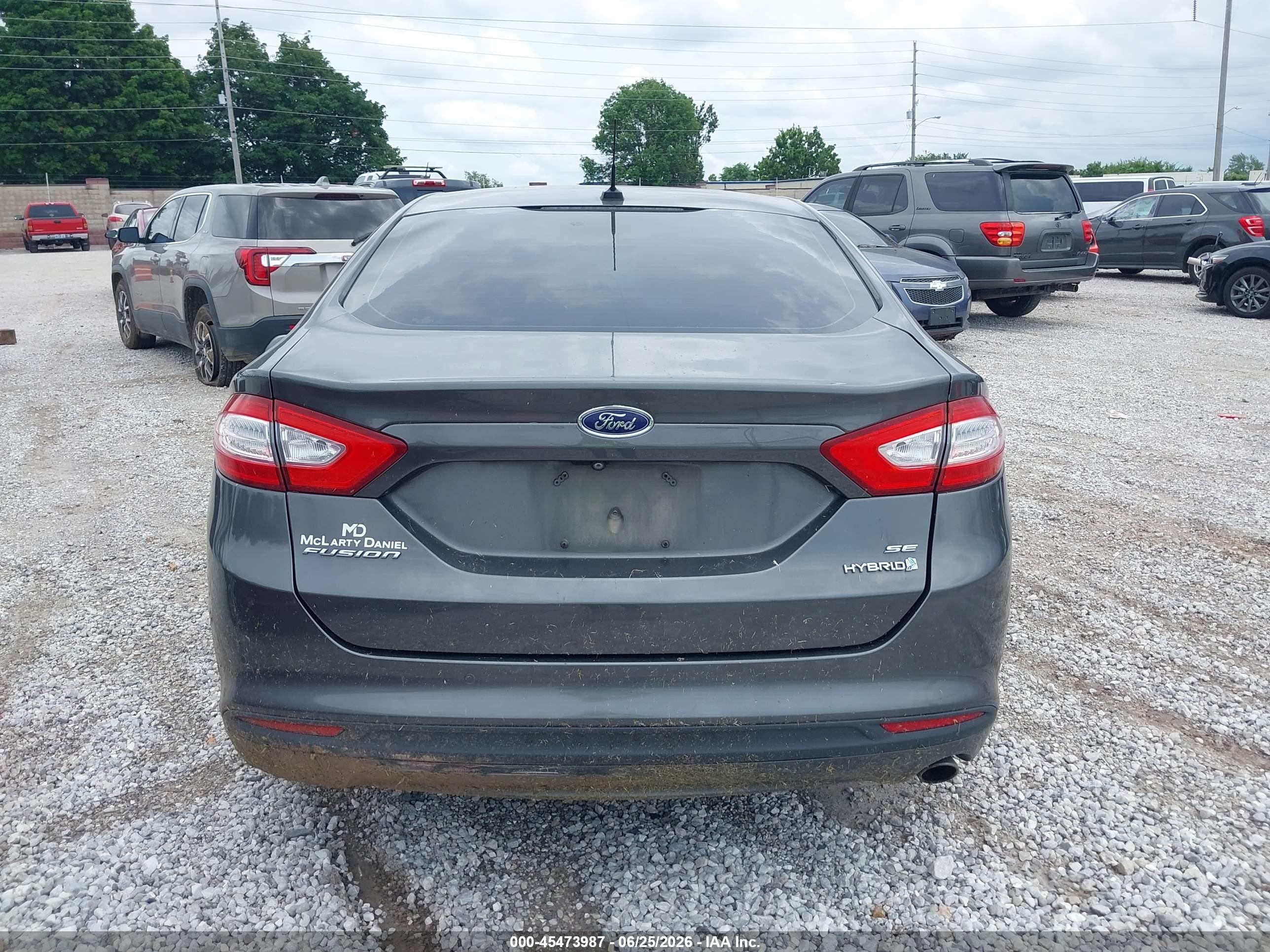2015 Ford Fusion Hybrid Se Gray vin: 3FA6P0LUXFR300194