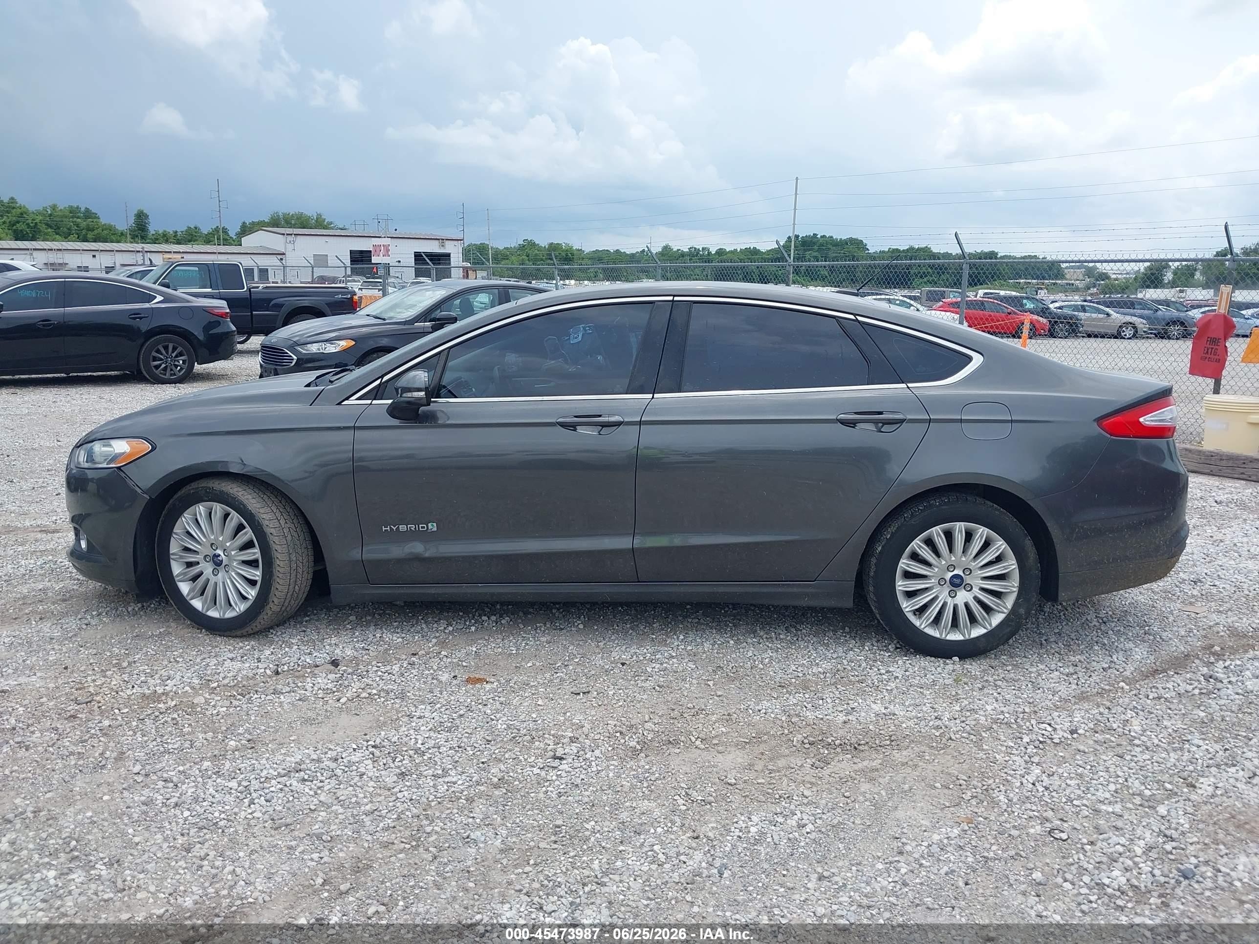 2015 Ford Fusion Hybrid Se Gray vin: 3FA6P0LUXFR300194