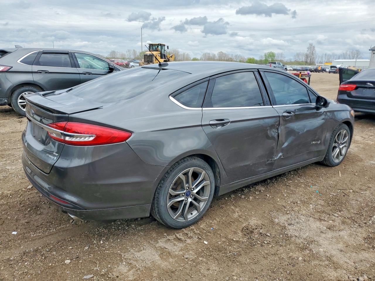 2017 Ford Fusion Se Hybrid Gray vin: 3FA6P0LUXHR190928