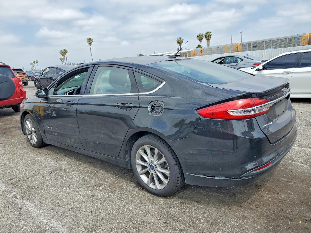 2017 Ford Fusion Se Hybrid Black vin: 3FA6P0LUXHR258015