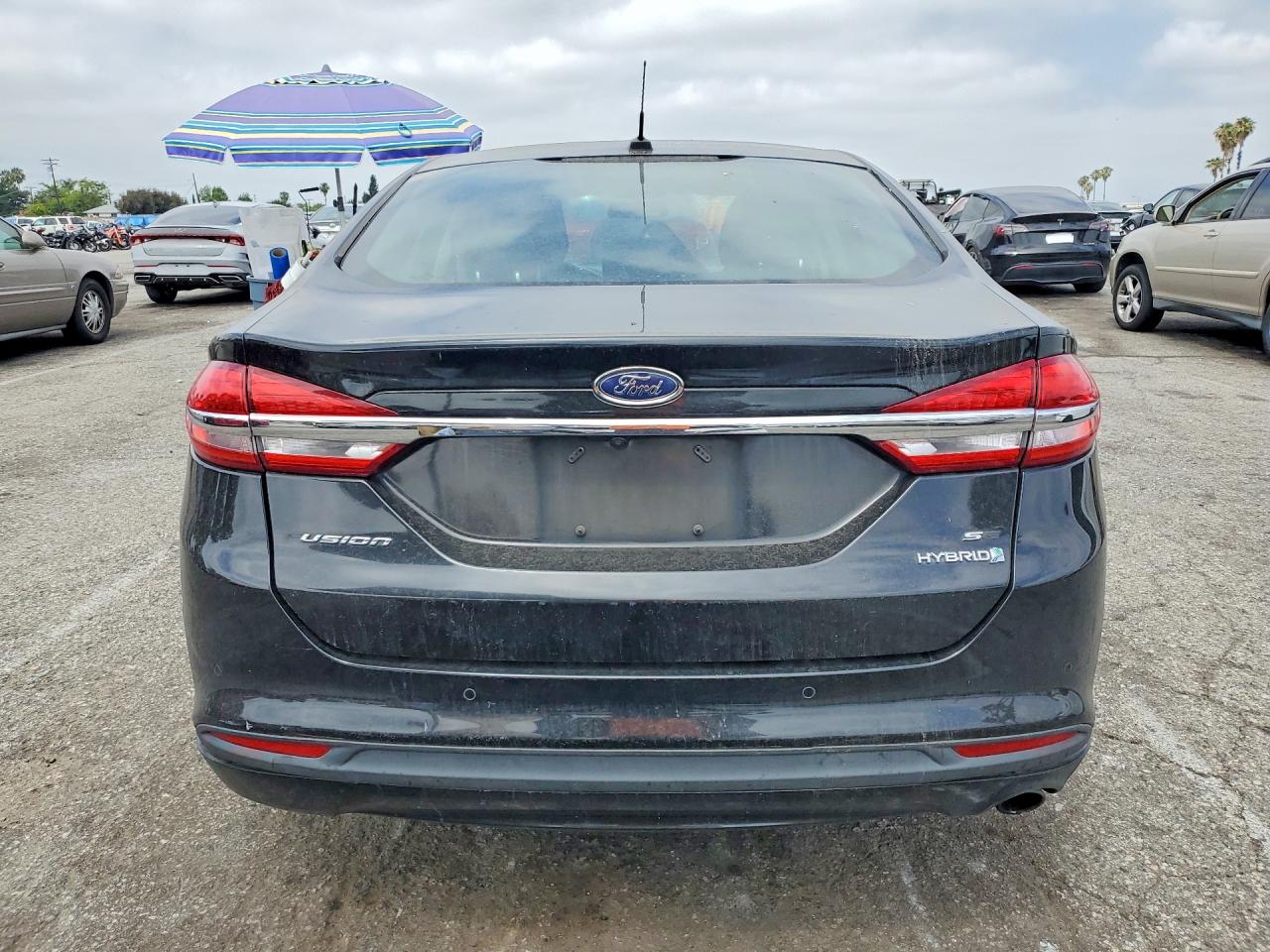 2017 Ford Fusion Se Hybrid Black vin: 3FA6P0LUXHR258015