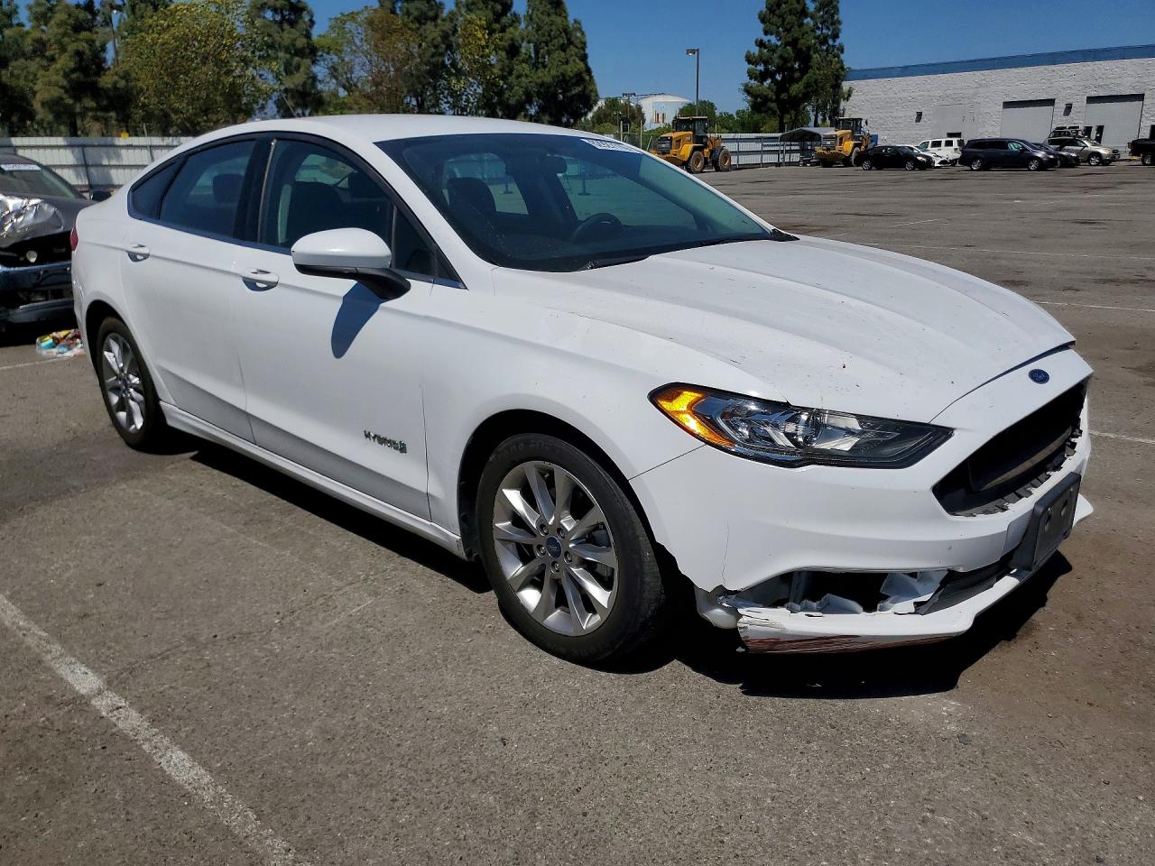 2017 Ford Fusion Se Hybrid Белый vin: 3FA6P0LUXHR355327
