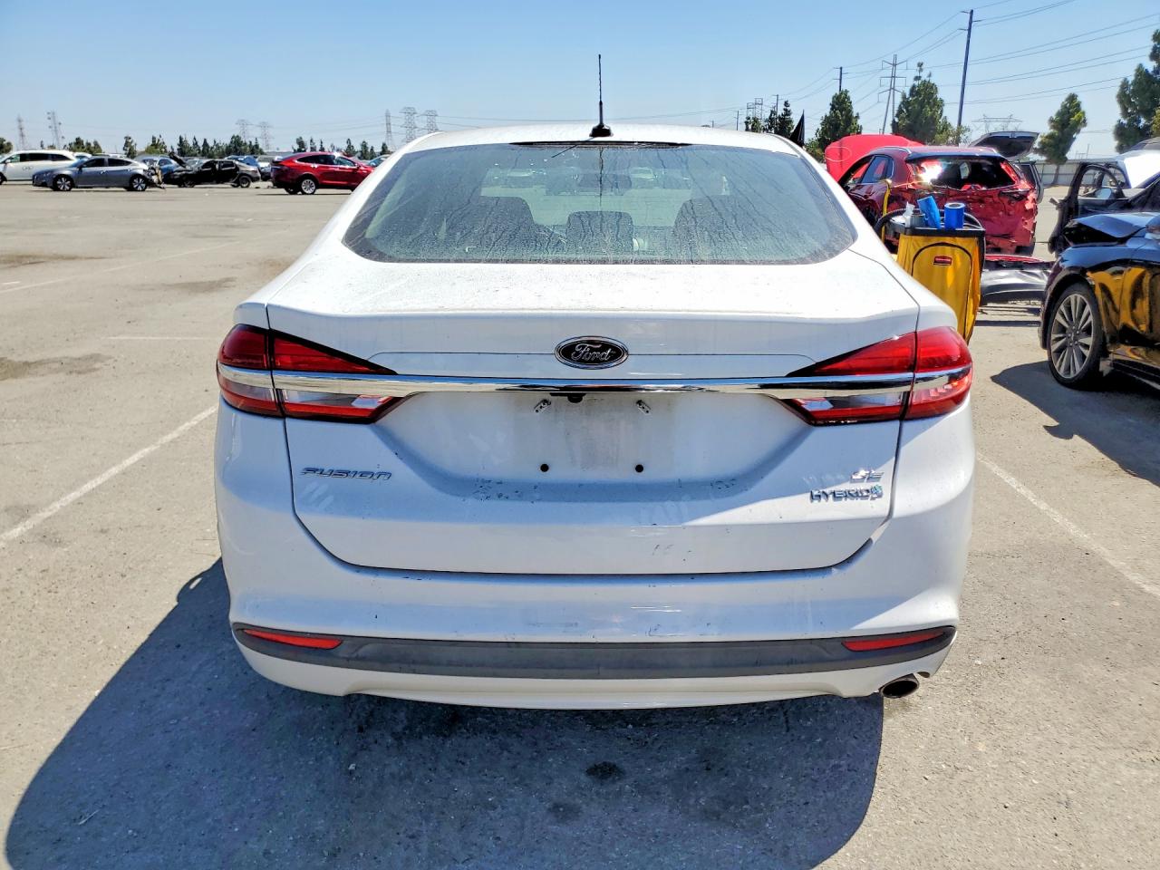 2017 Ford Fusion Se Hybrid Белый vin: 3FA6P0LUXHR355327
