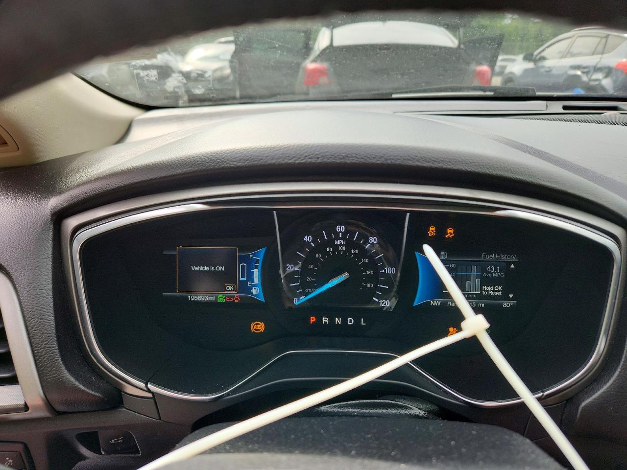 2017 Ford Fusion Se Hybrid White vin: 3FA6P0LUXHR357224