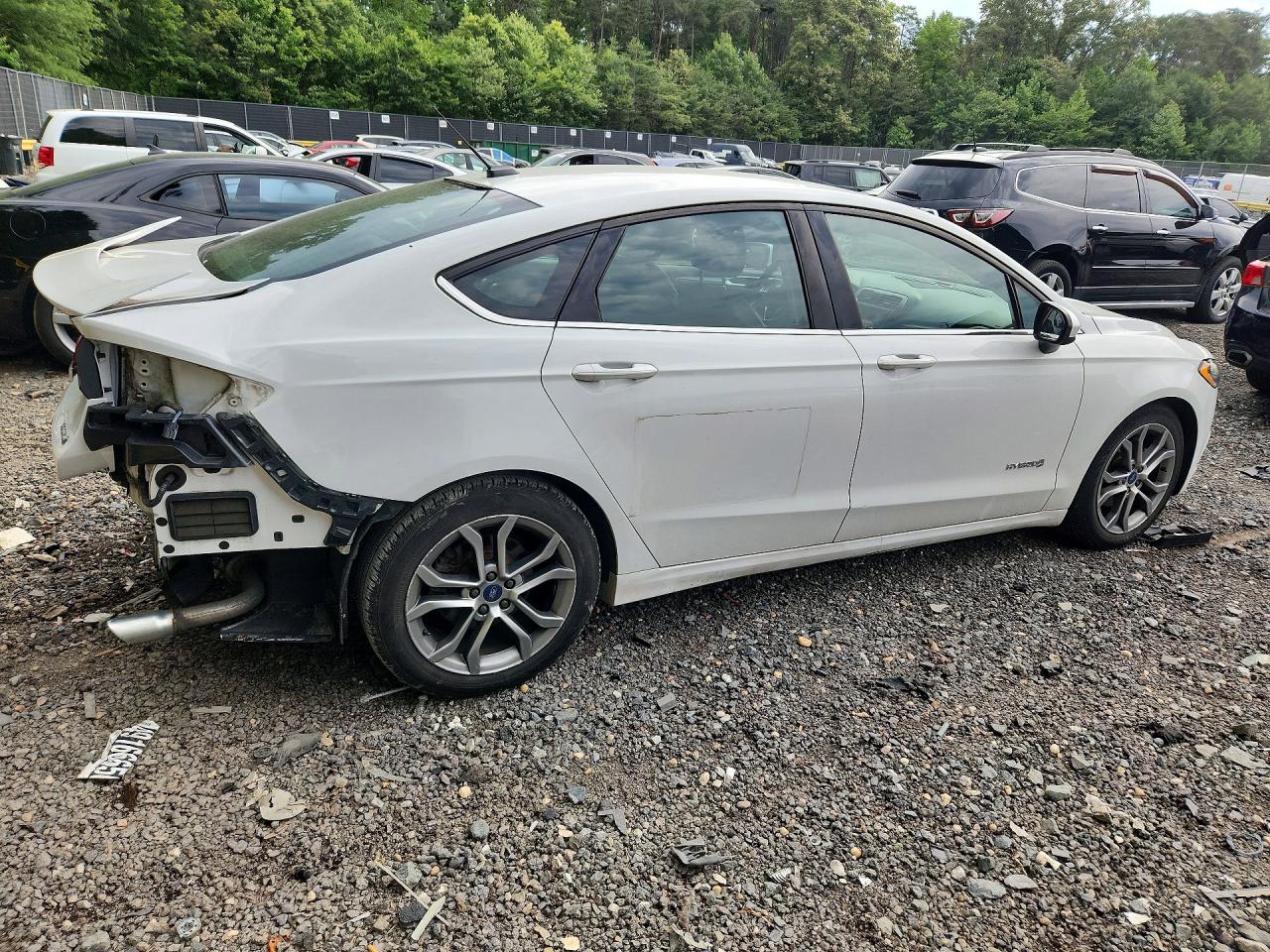 2017 Ford Fusion Se Hybrid White vin: 3FA6P0LUXHR357224