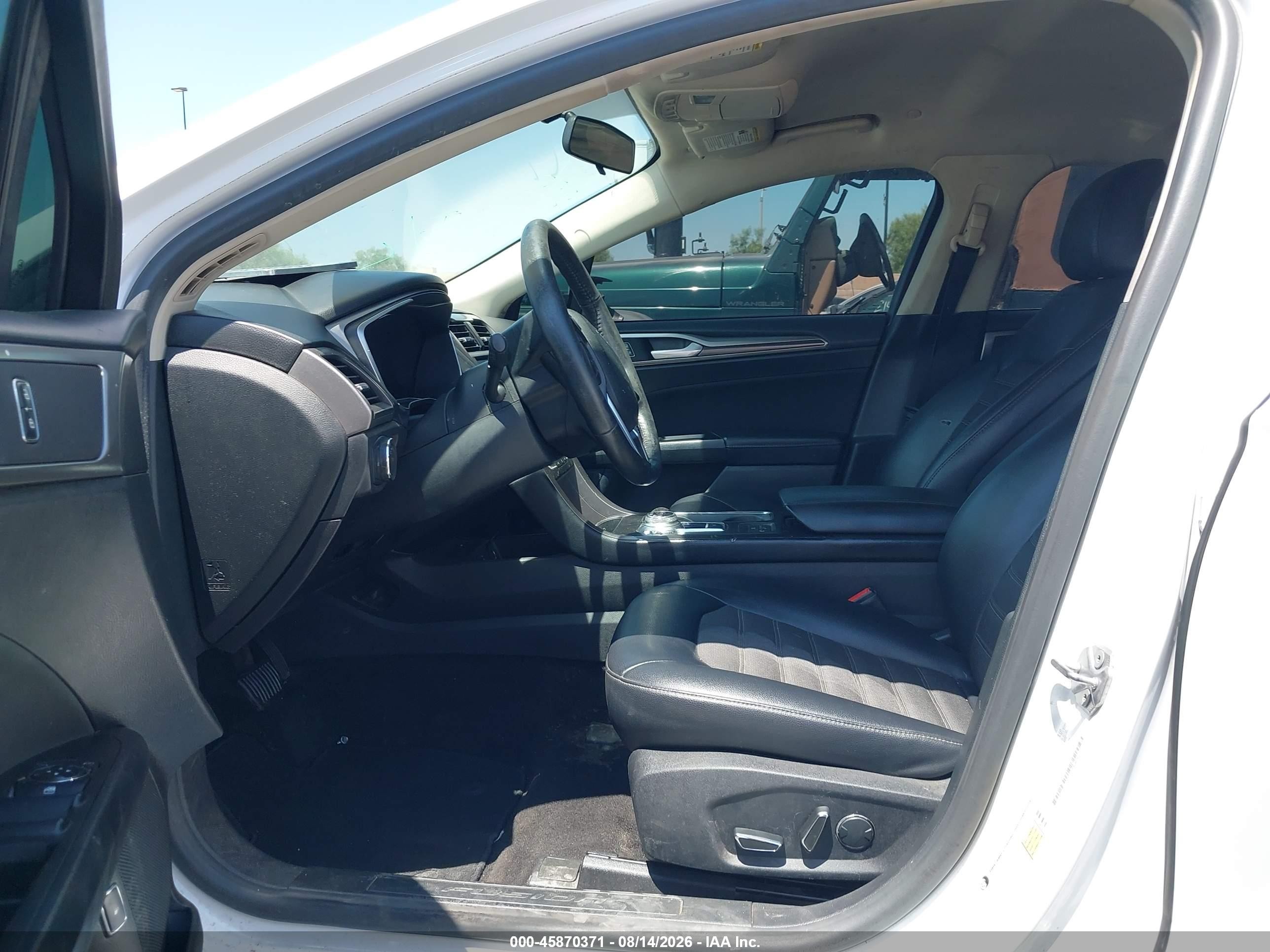 2017 Ford Fusion Hybrid Se White vin: 3FA6P0LUXHR408043
