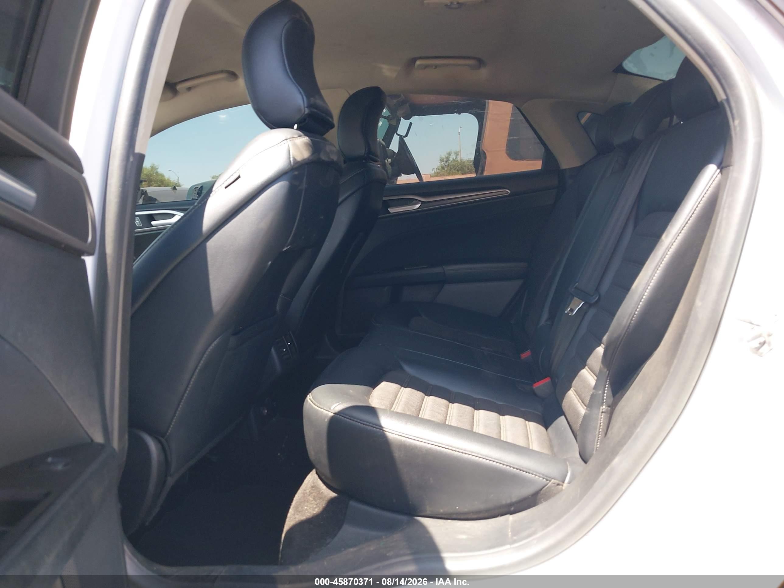 2017 Ford Fusion Hybrid Se White vin: 3FA6P0LUXHR408043