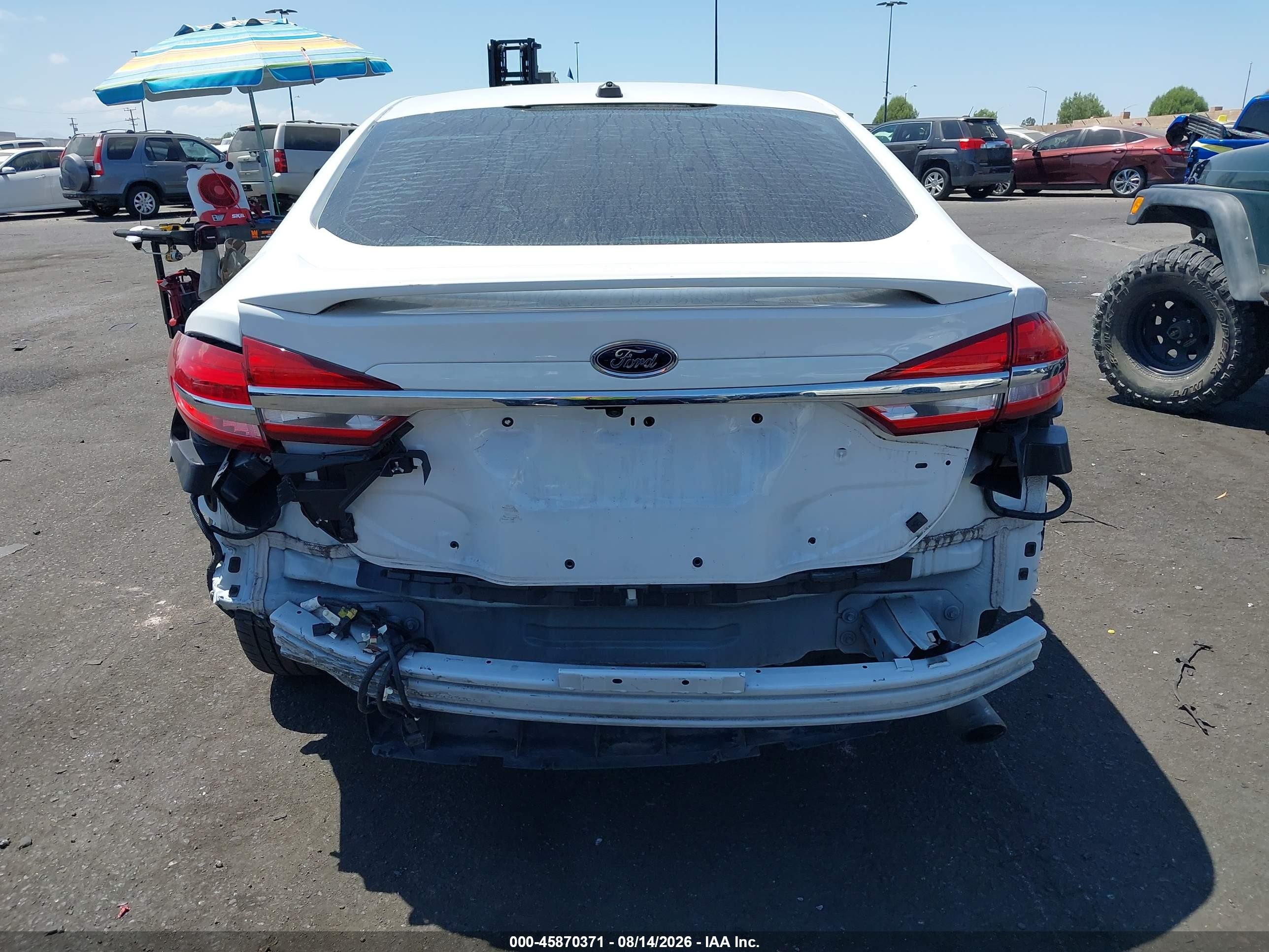 2017 Ford Fusion Hybrid Se White vin: 3FA6P0LUXHR408043