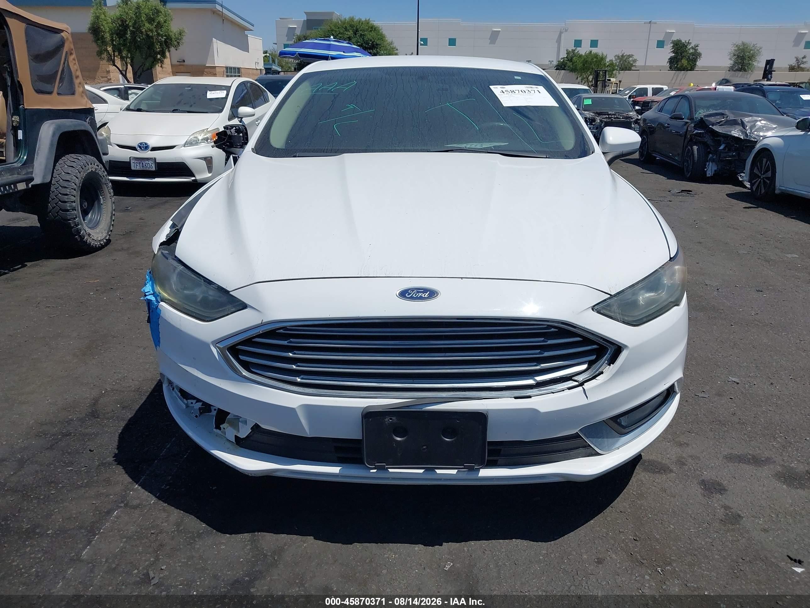 2017 Ford Fusion Hybrid Se White vin: 3FA6P0LUXHR408043