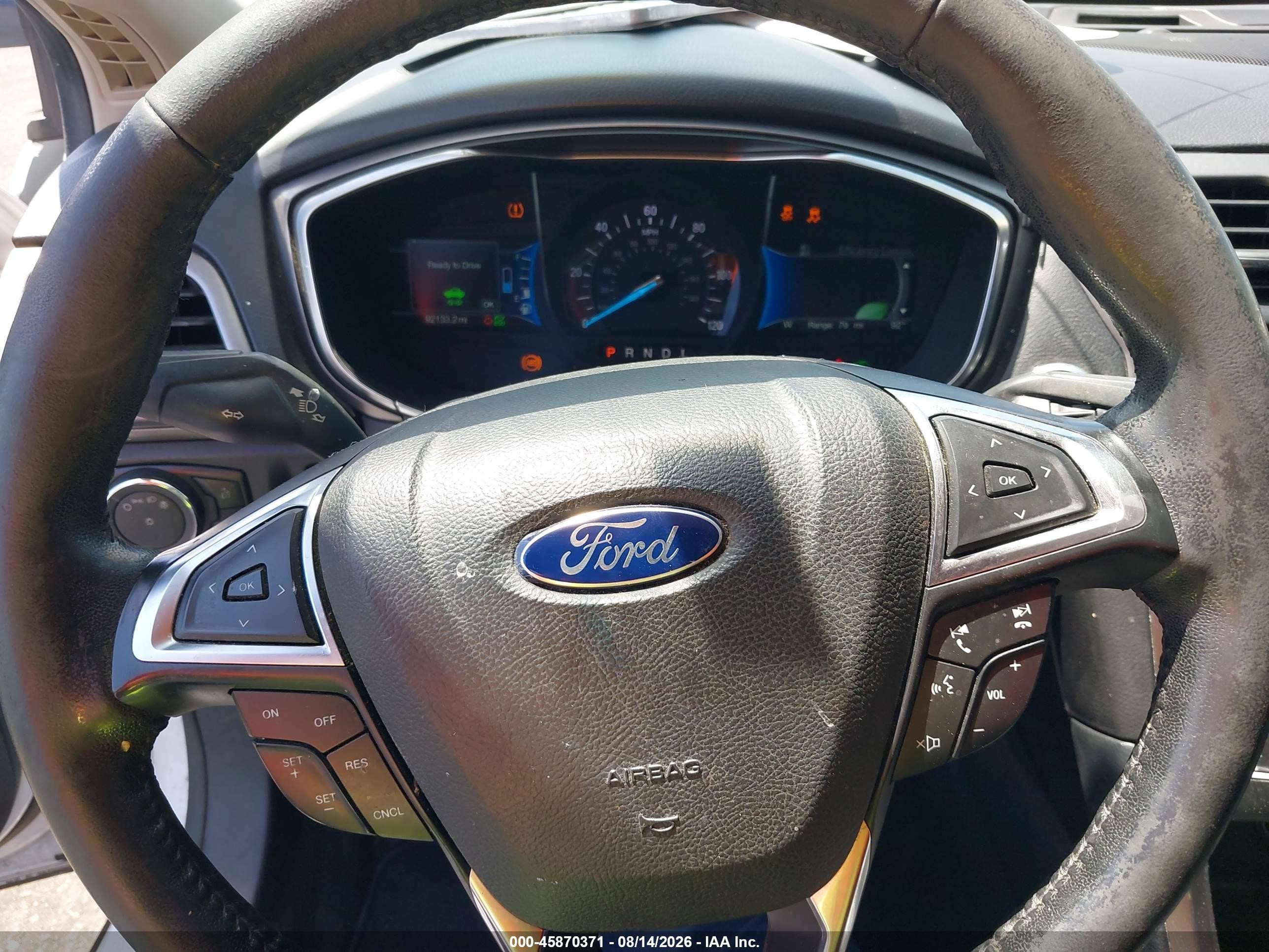 2017 Ford Fusion Hybrid Se White vin: 3FA6P0LUXHR408043