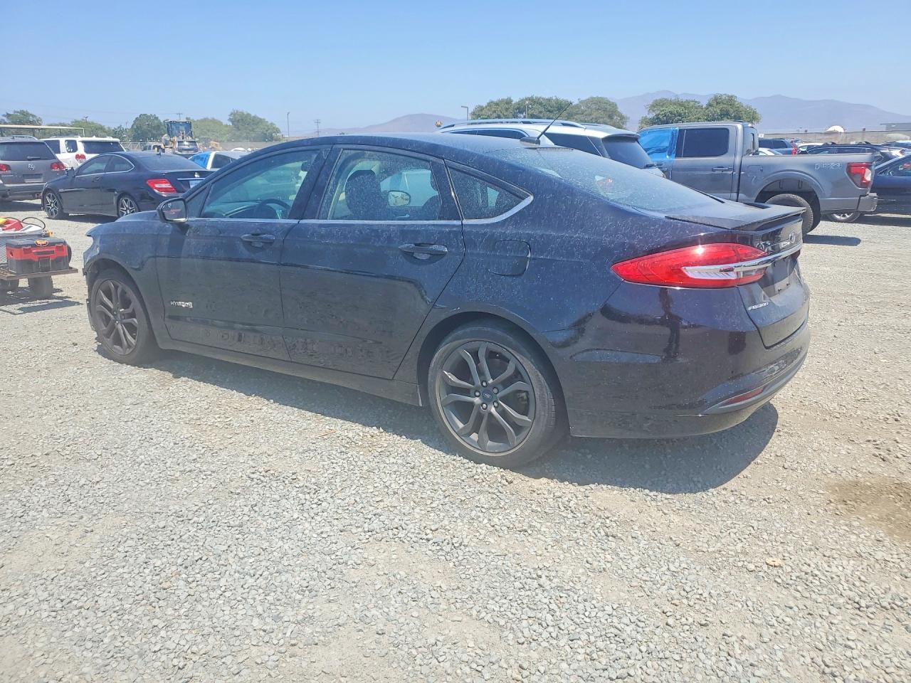2018 Ford Fusion Se Hybrid Black vin: 3FA6P0LUXJR150452