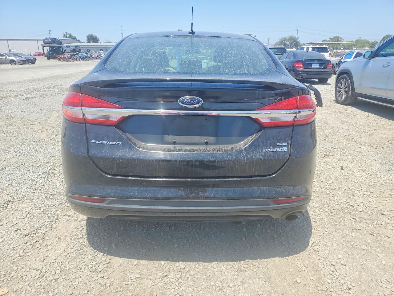 2018 Ford Fusion Se Hybrid Black vin: 3FA6P0LUXJR150452