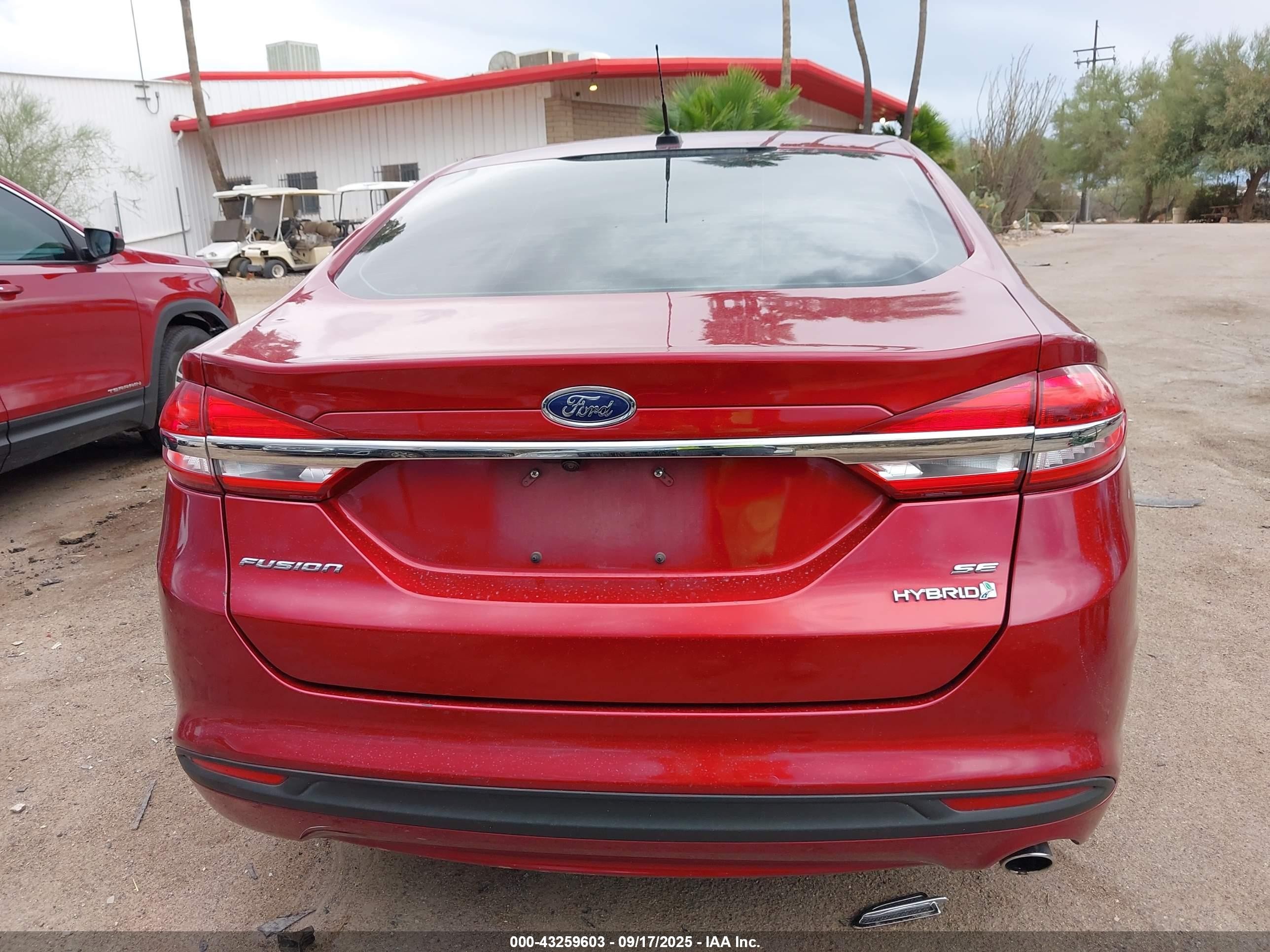 2018 Ford Fusion Hybrid Se Красный vin: 3FA6P0LUXJR173312