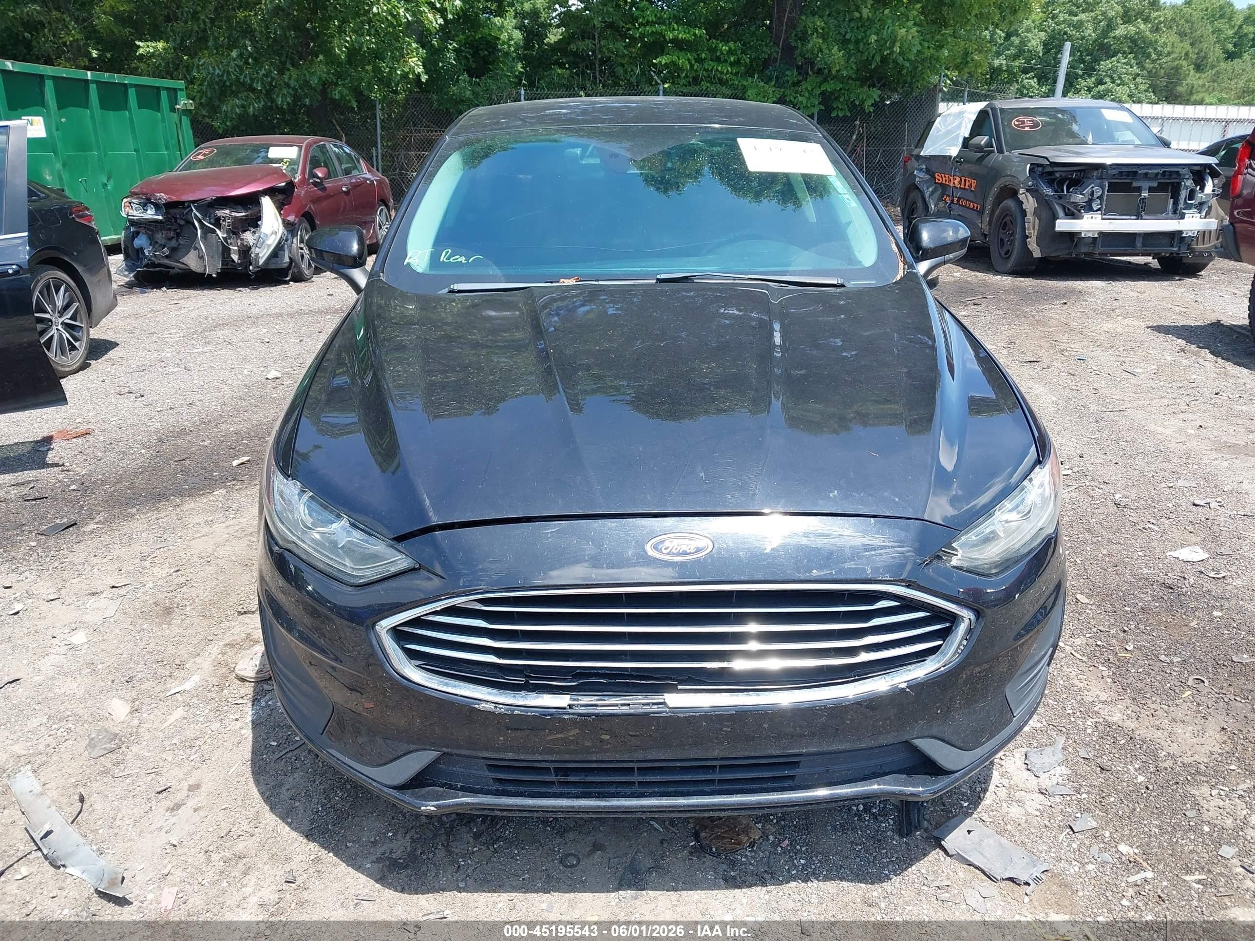 2019 Ford Fusion Hybrid Se Black vin: 3FA6P0LUXKR234417