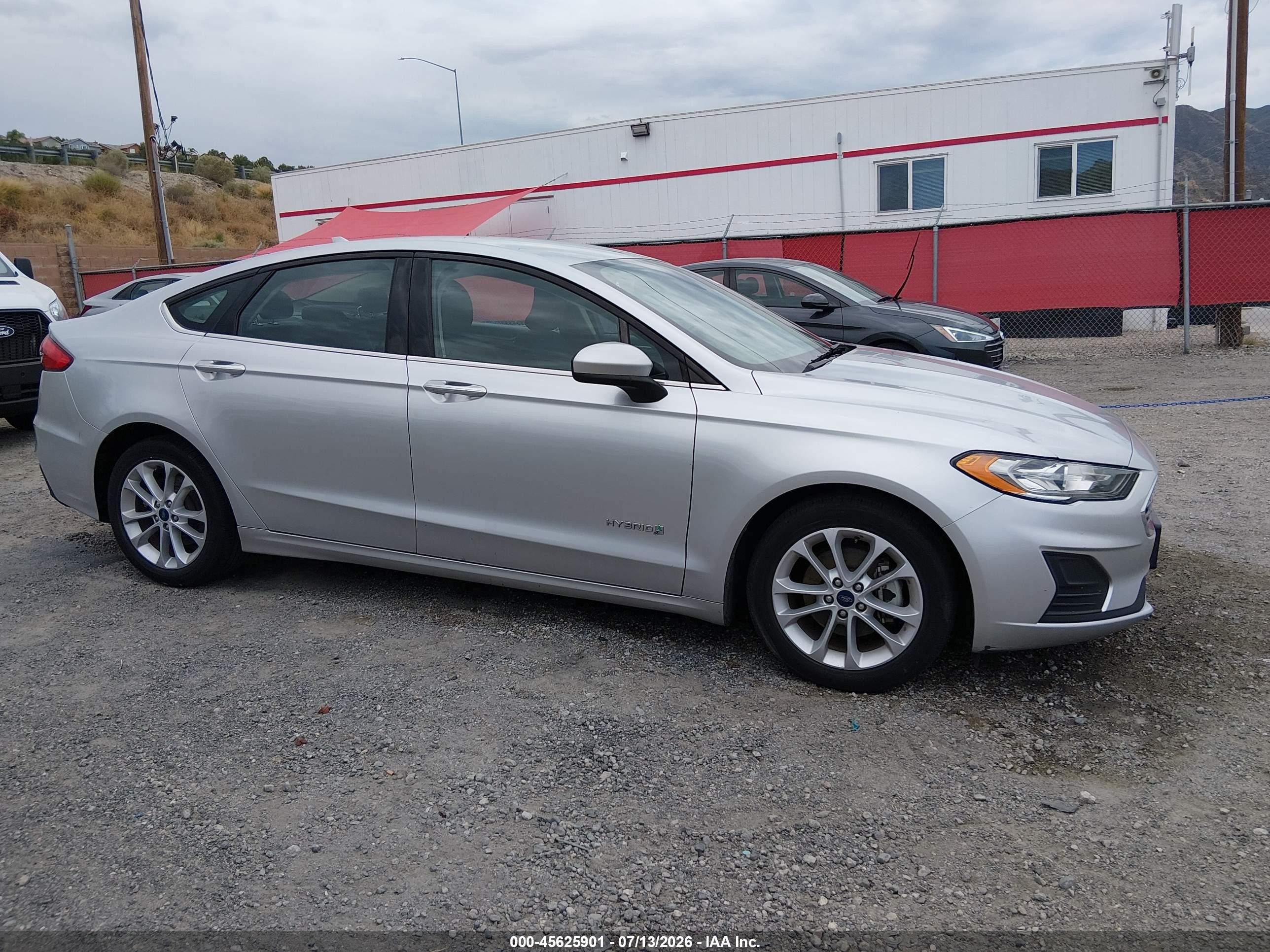 2019 Ford Fusion Hybrid Se Silver vin: 3FA6P0LUXKR274657