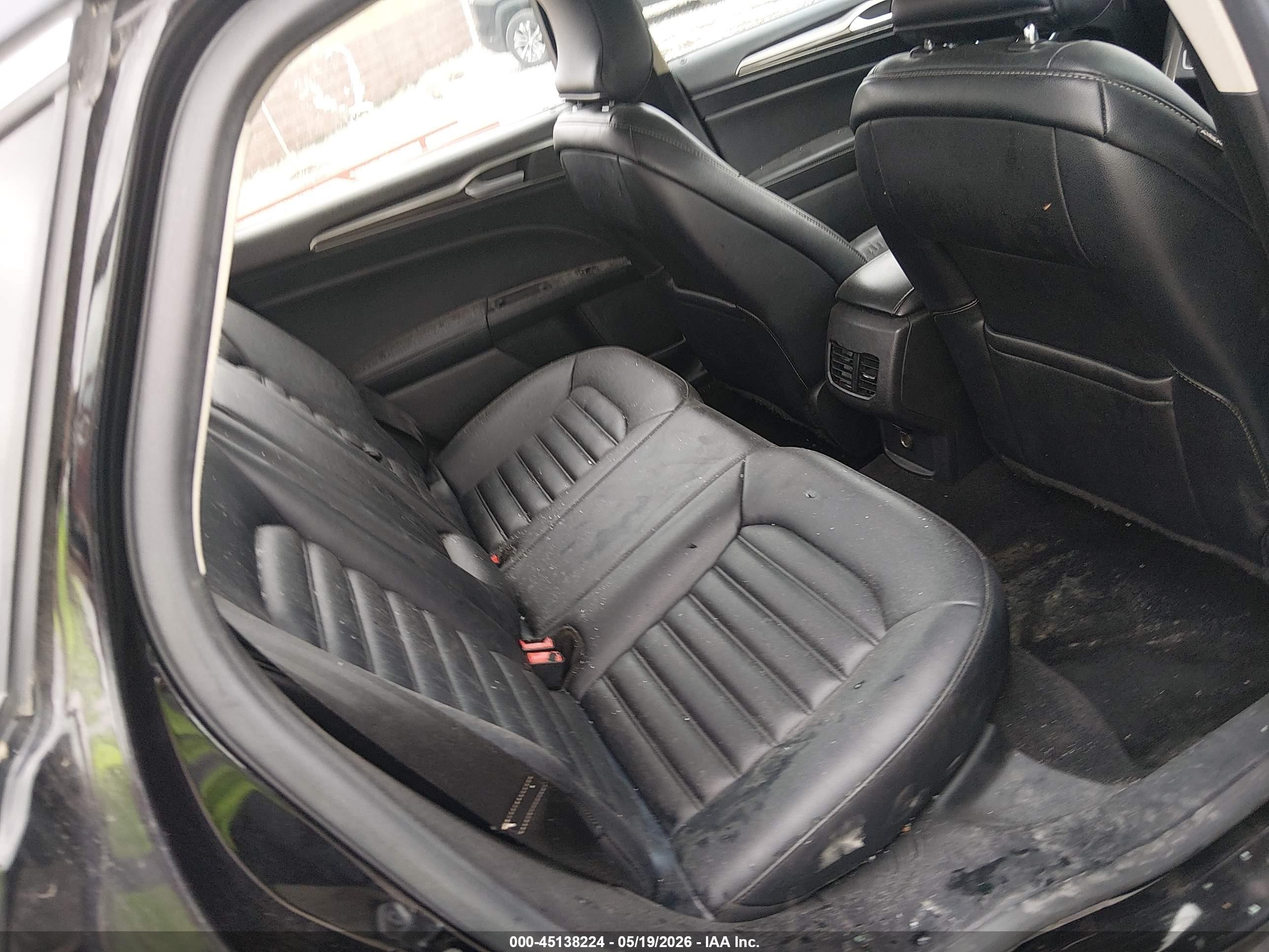 2019 Ford Fusion Hybrid Sel Black vin: 3FA6P0MU9KR189548