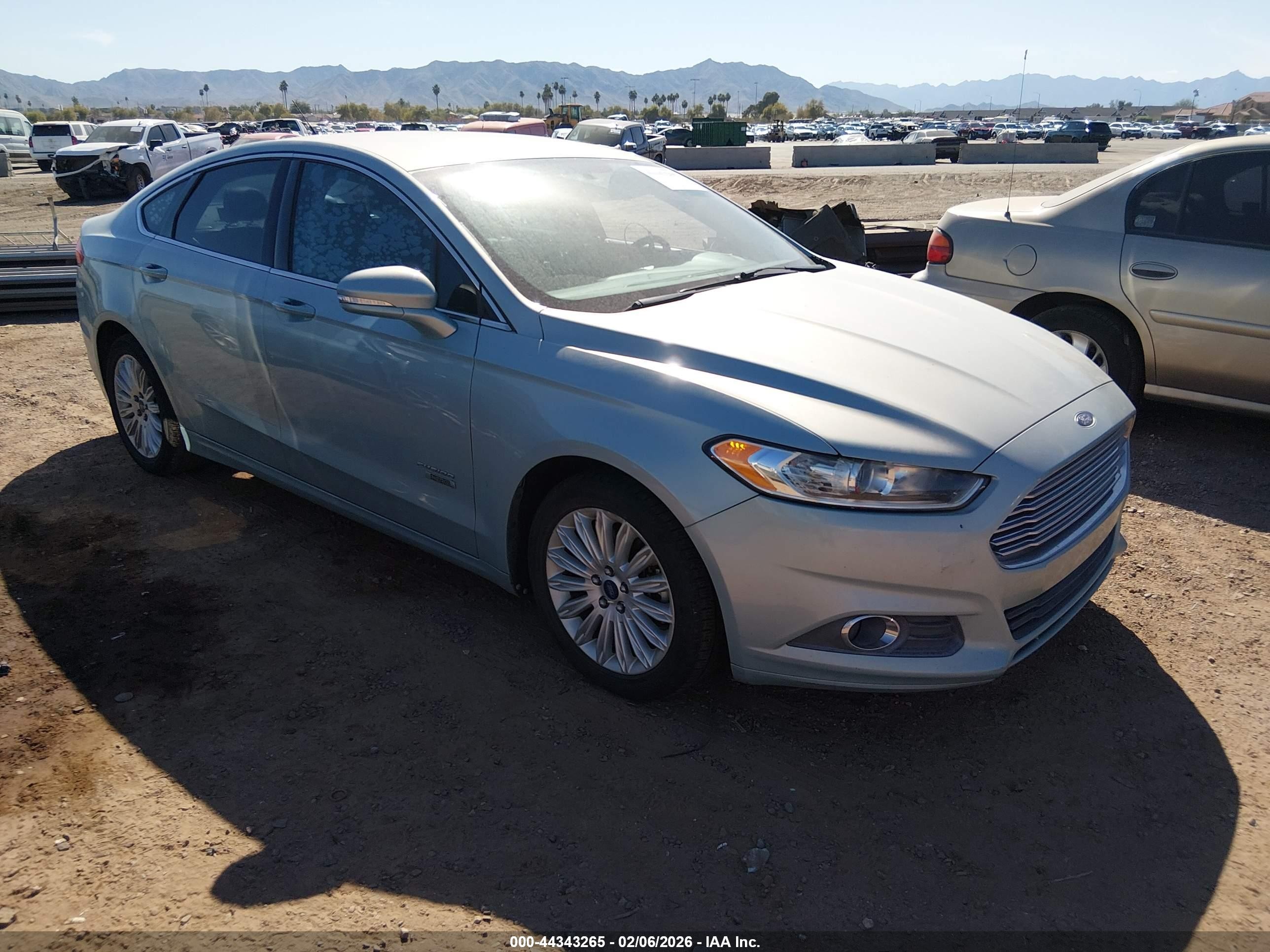 2013 Ford Fusion Energi Se Luxury Teal vin: 3FA6P0PU0DR373758
