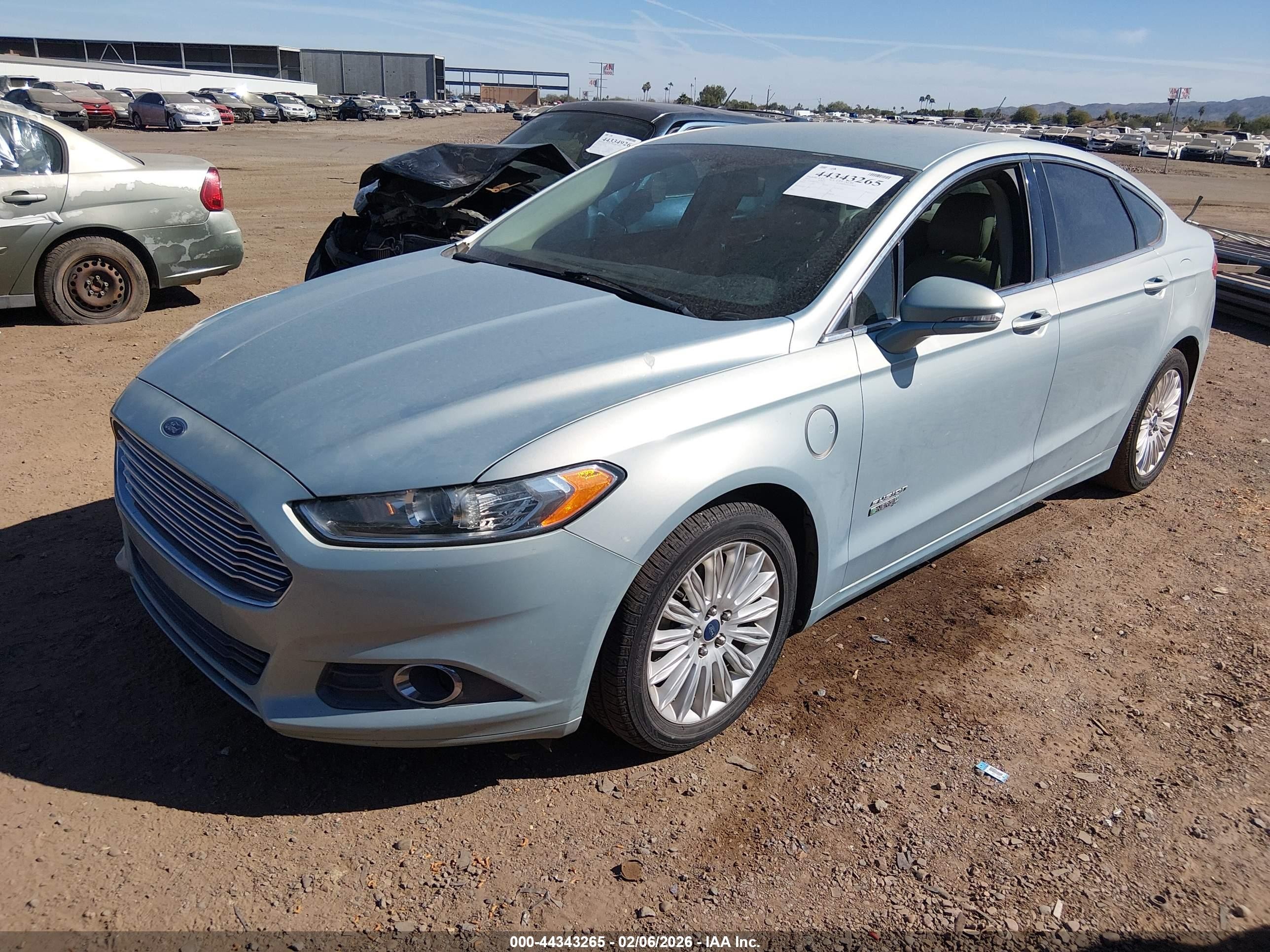 2013 Ford Fusion Energi Se Luxury Teal vin: 3FA6P0PU0DR373758