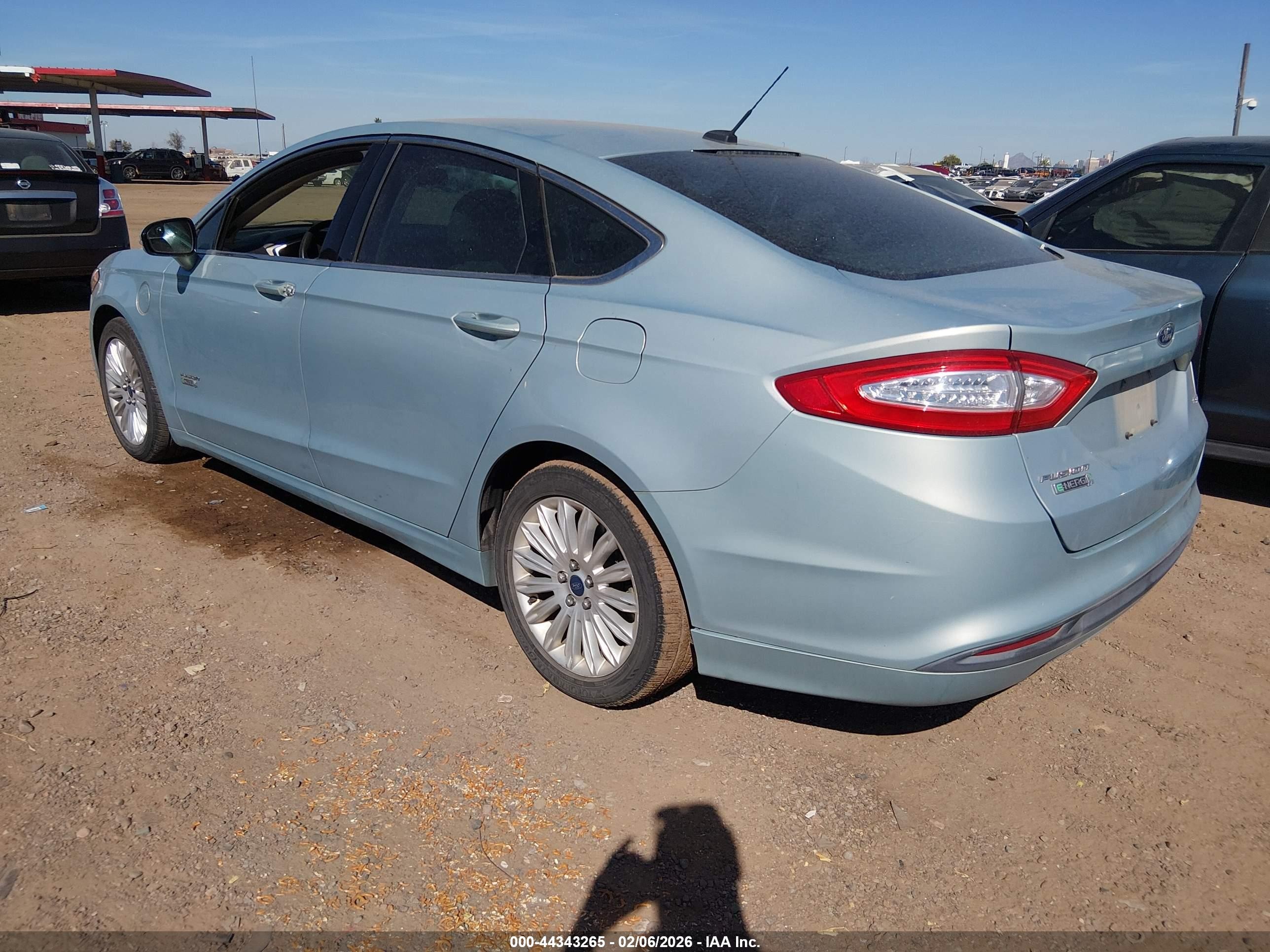 2013 Ford Fusion Energi Se Luxury Teal vin: 3FA6P0PU0DR373758
