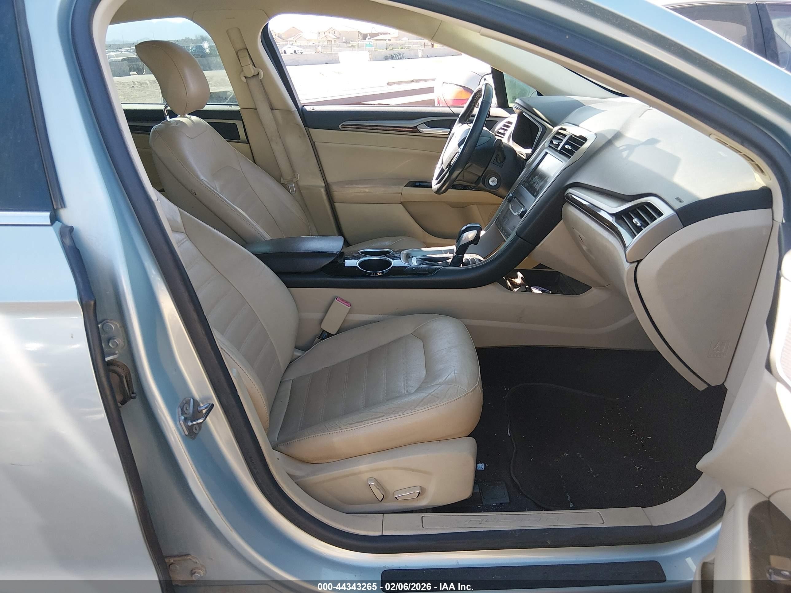 2013 Ford Fusion Energi Se Luxury Teal vin: 3FA6P0PU0DR373758