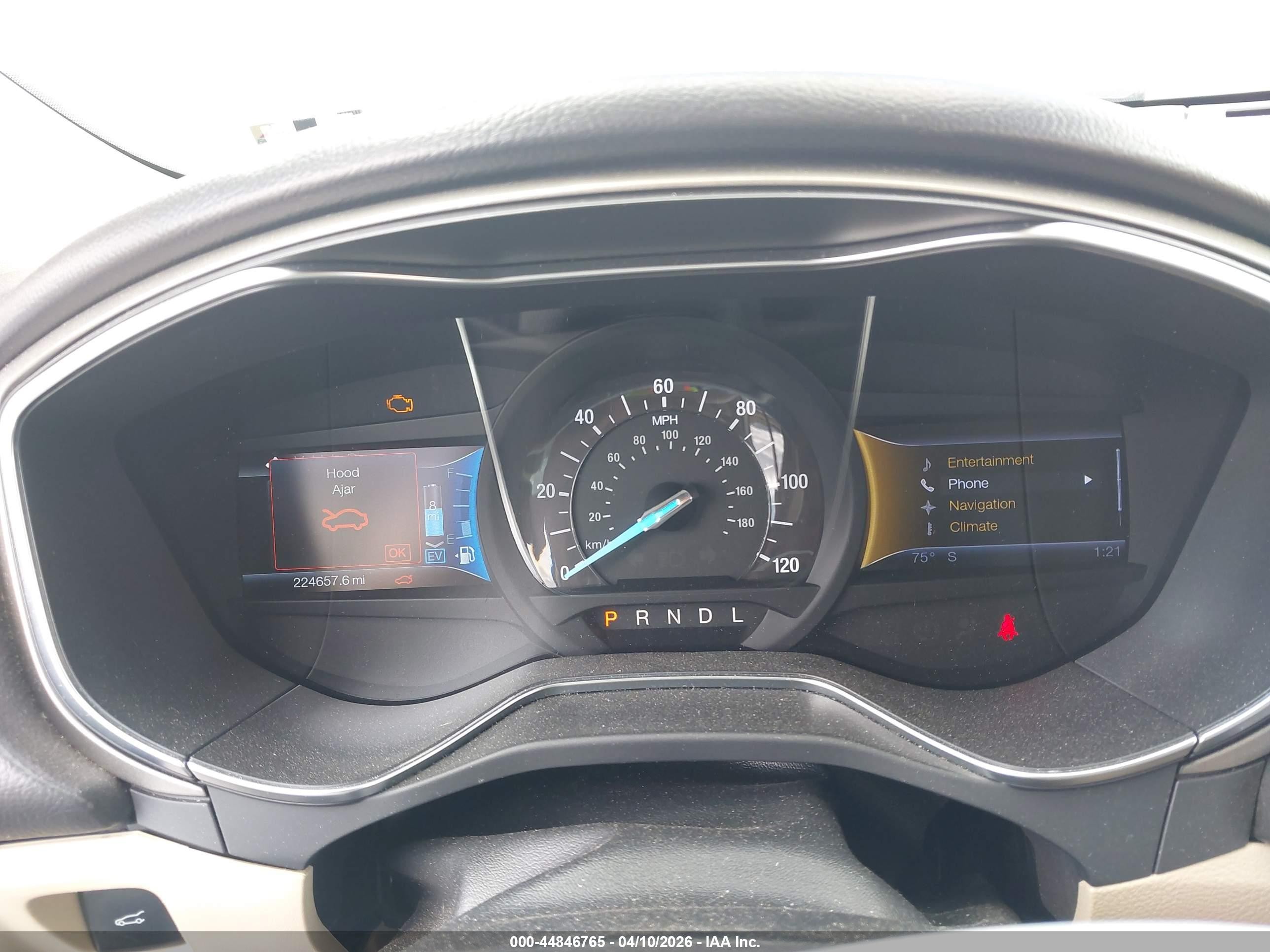 2013 Ford Fusion Energi Se Luxury White vin: 3FA6P0PU0DR373792