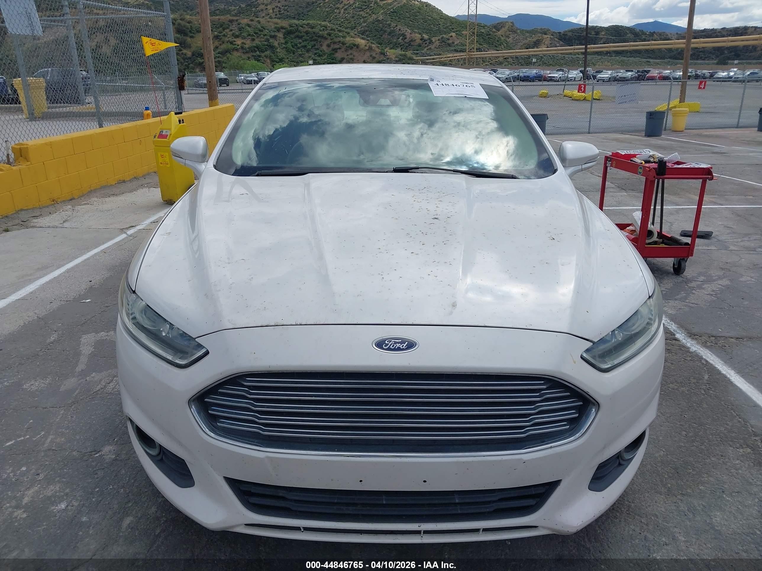 2013 Ford Fusion Energi Se Luxury White vin: 3FA6P0PU0DR373792