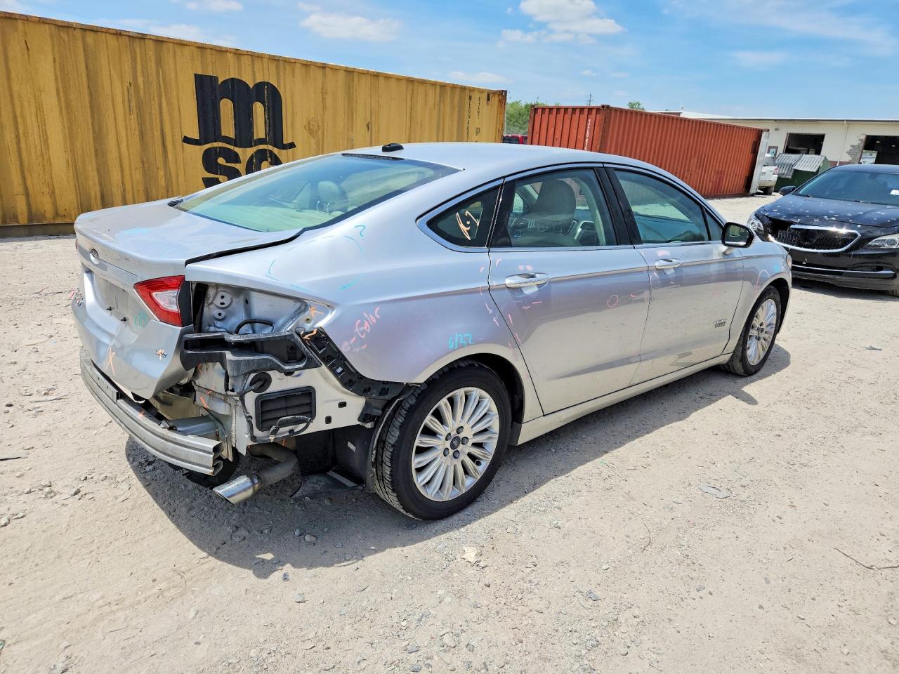 2015 Ford Fusion Se Phev Серебряный vin: 3FA6P0PU0FR301137