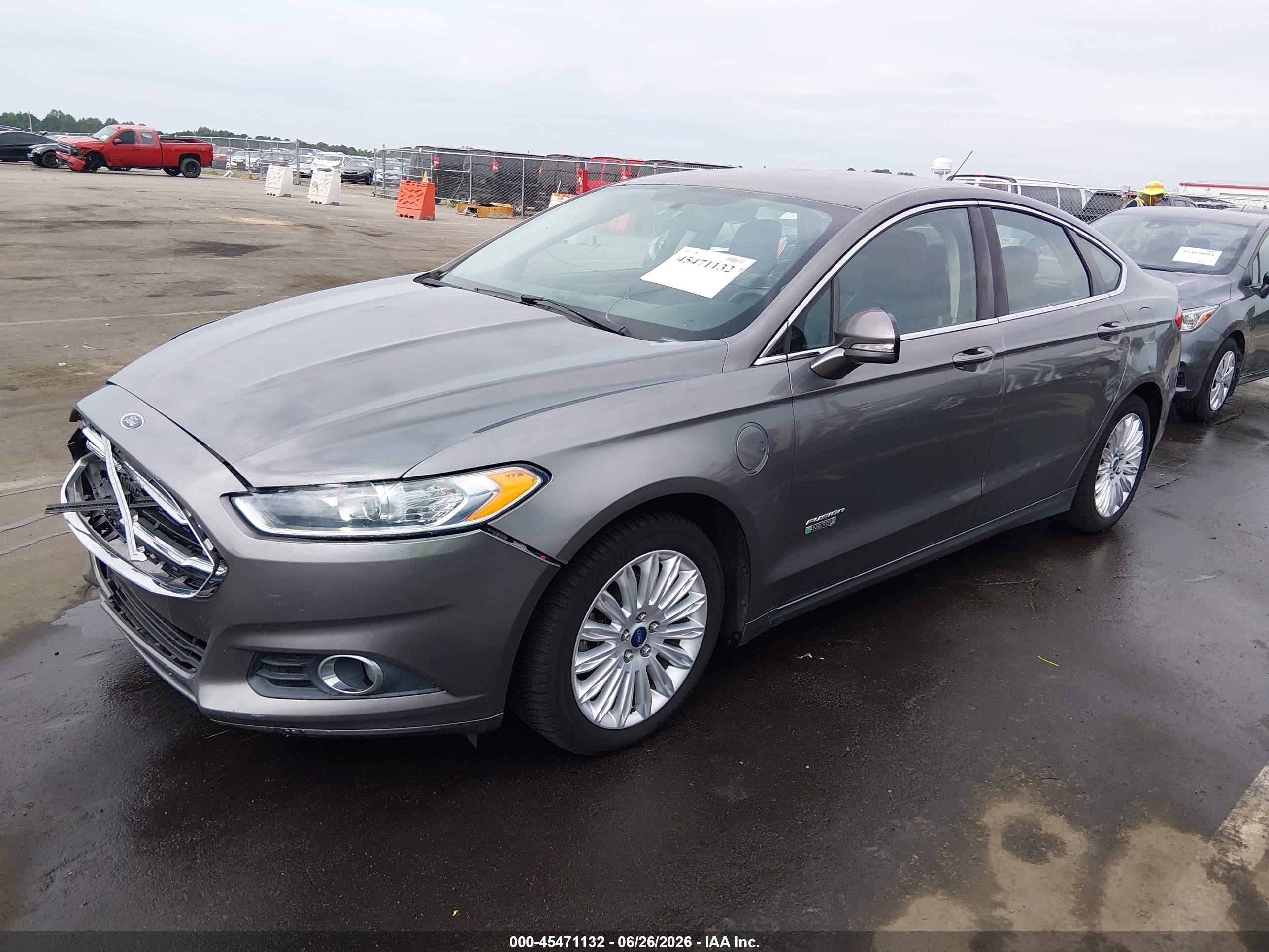 2014 Ford Fusion Energi Se Luxury Silver vin: 3FA6P0PU1ER107098
