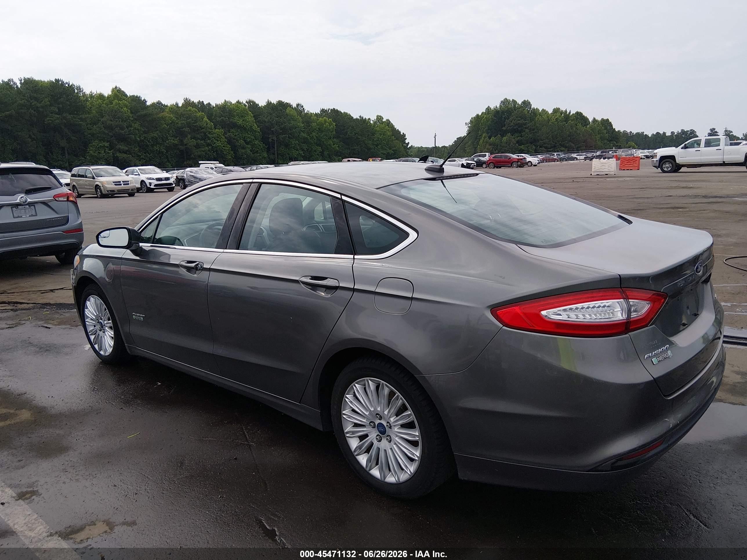 2014 Ford Fusion Energi Se Luxury Silver vin: 3FA6P0PU1ER107098