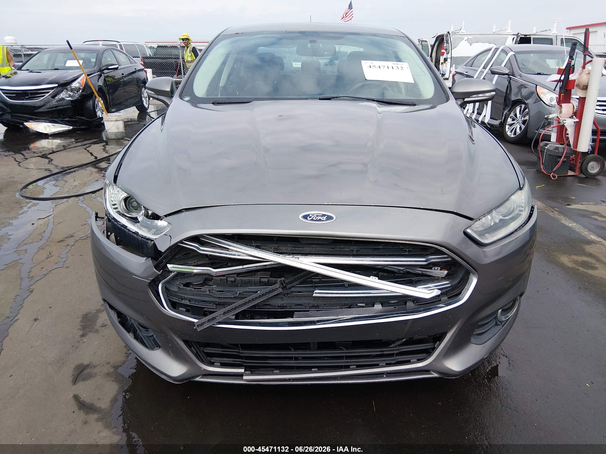 2014 Ford Fusion Energi Se Luxury Silver vin: 3FA6P0PU1ER107098